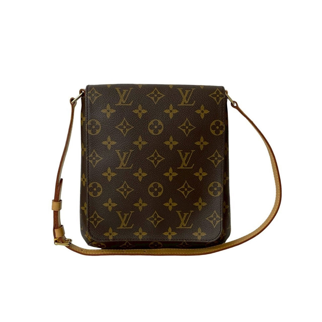 Louis Vuitton Brown Leather Pvc Shoulder Bag