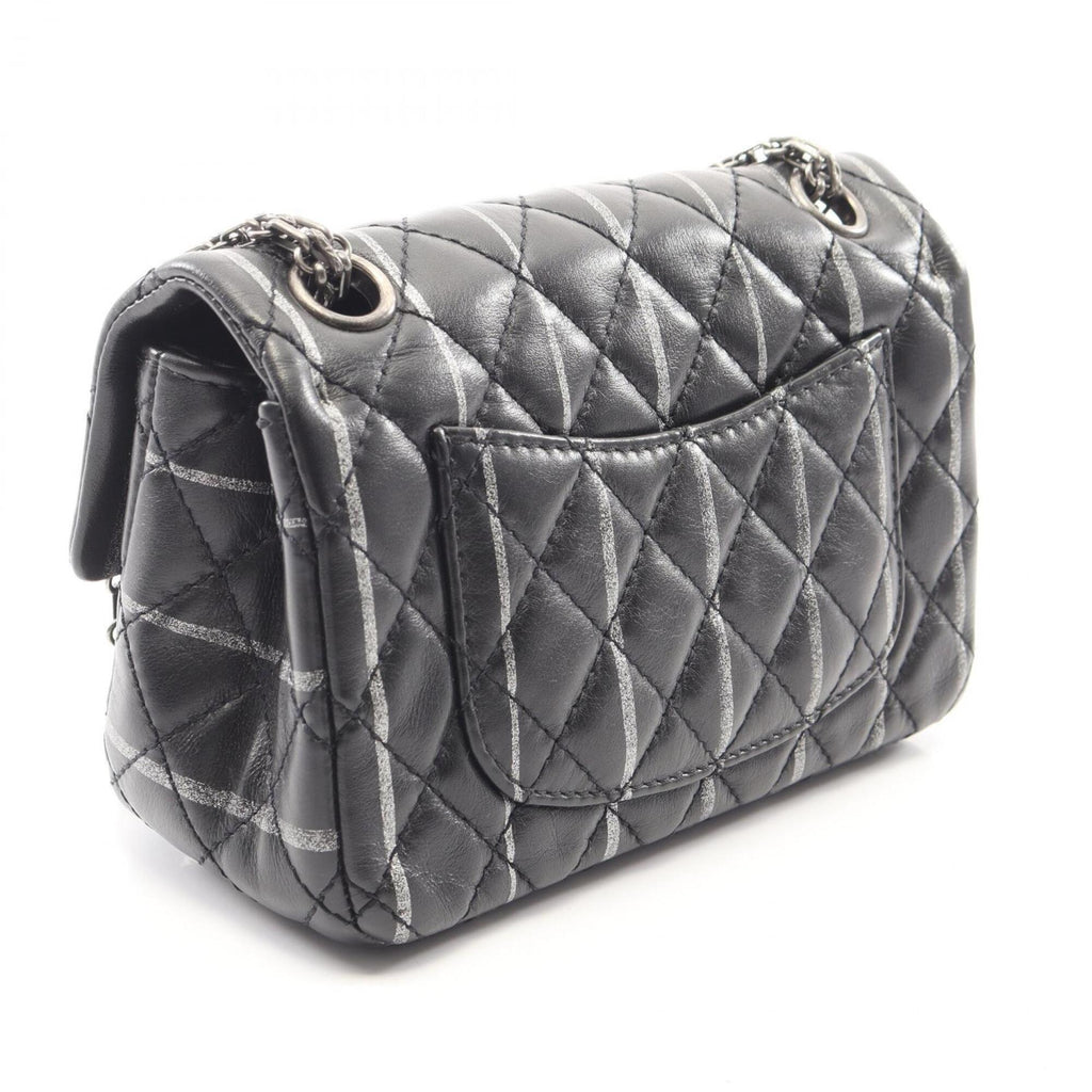 Chanel Black Leather Handbag Shoulder Bag