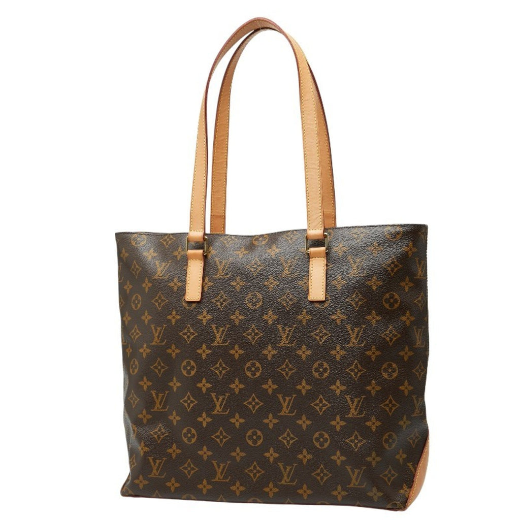 Louis Vuitton Brown Pvc Leather Shoulder Bag Tote Bag