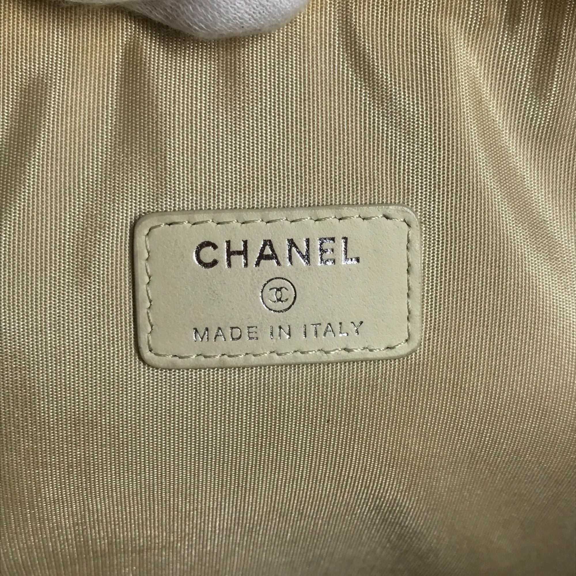 Chanel Blue Canvas Clutch Bag Pouch
