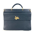 Fendi Black Leather Briefcase Handbag