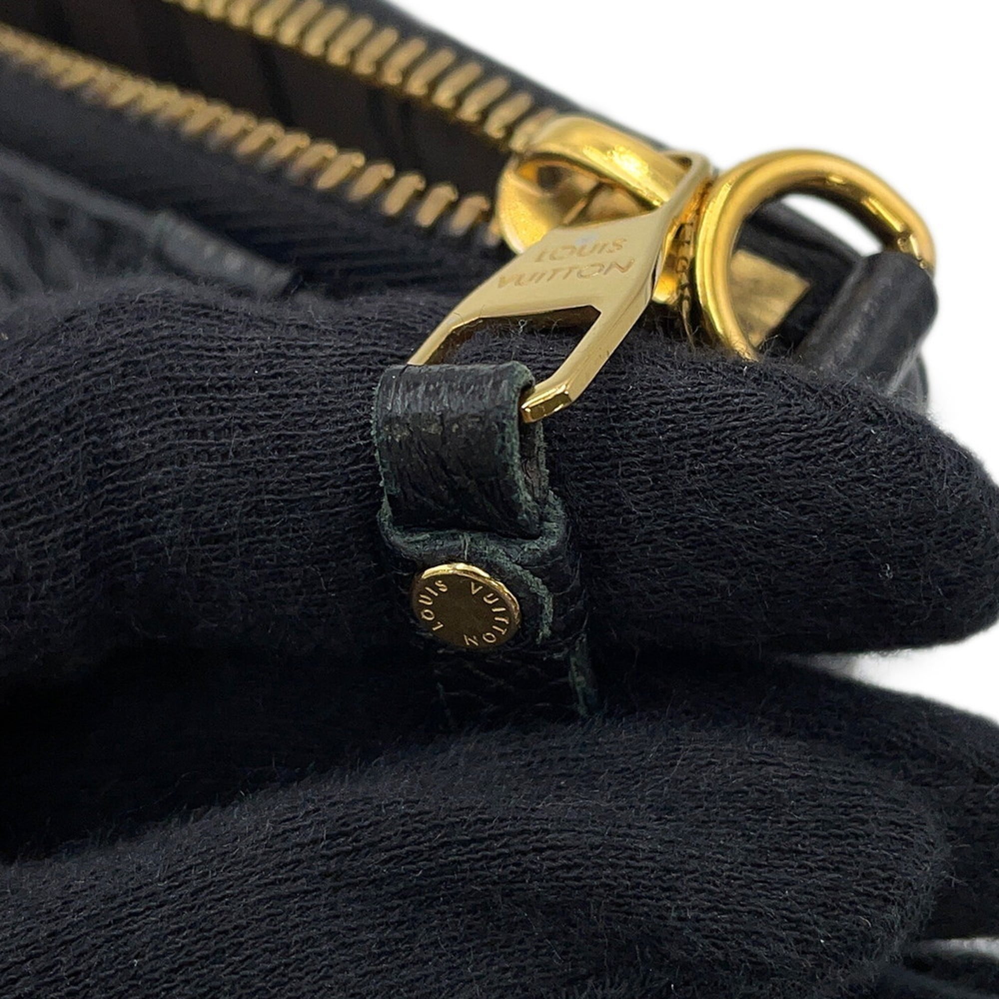 Louis Vuitton Noir Monogram Empreinte Shoulder Bag