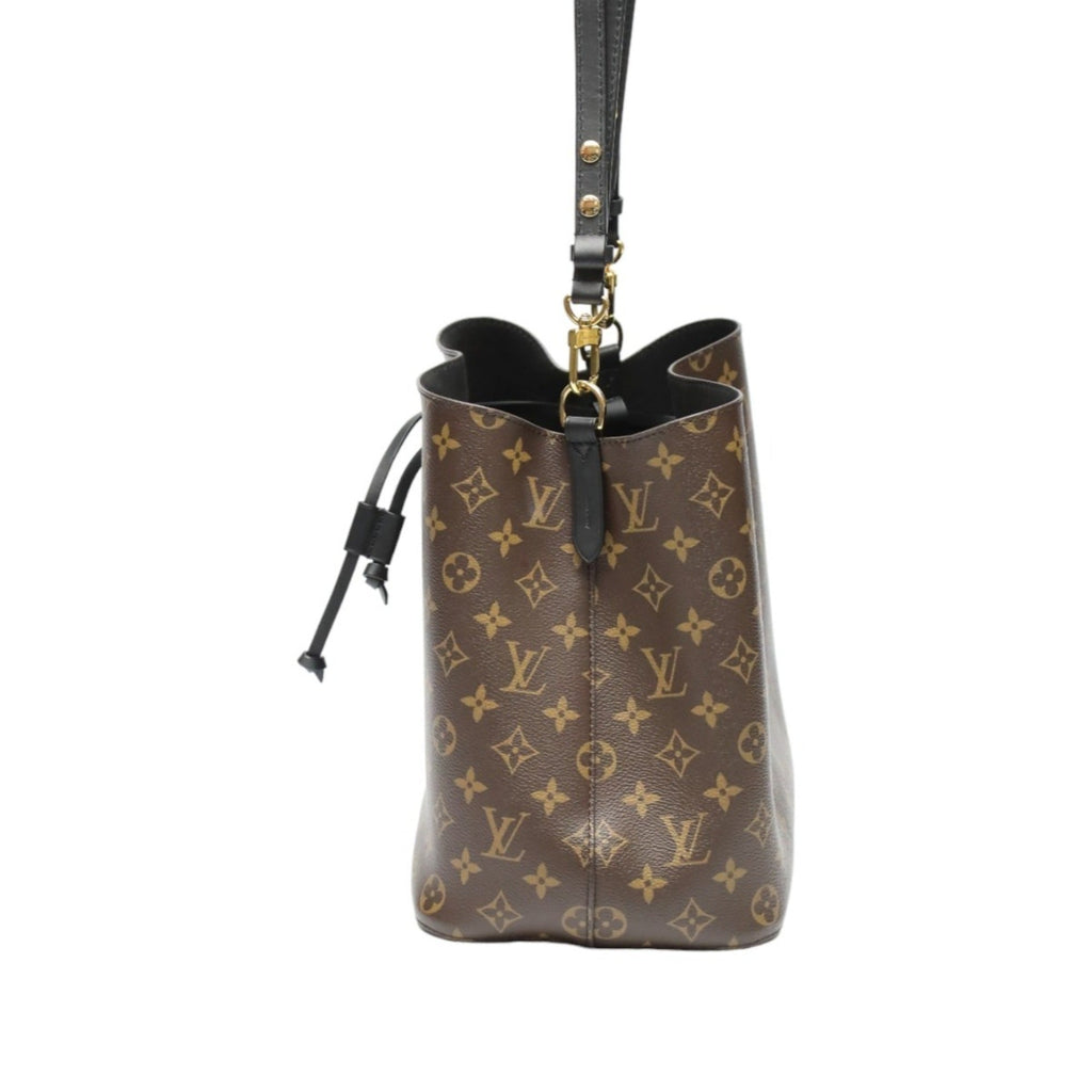 Louis Vuitton Brown Noir Monogram Canvas Shoulder Bag