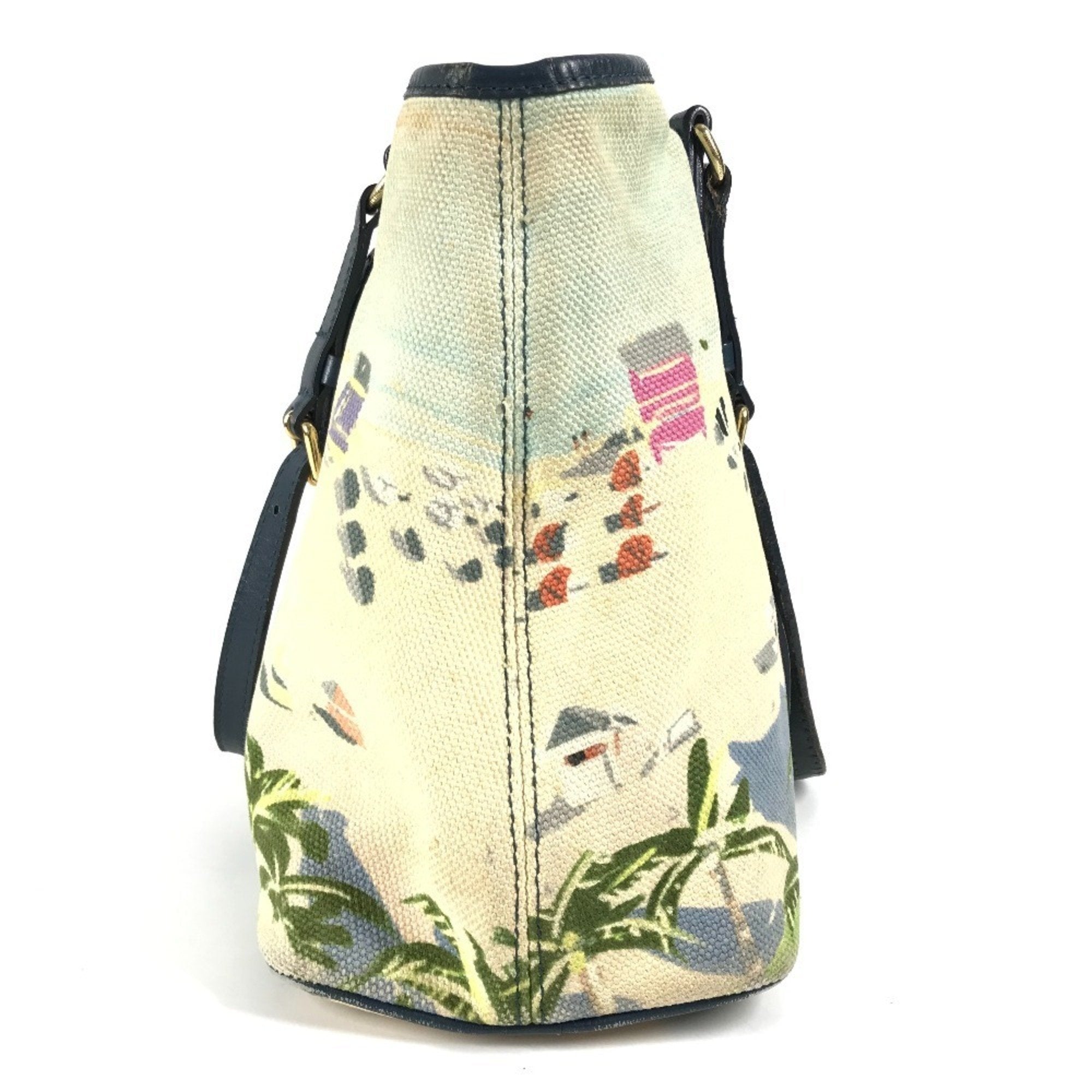 Louis Vuitton Blue Canvas Shoulder Bag Tote Bag