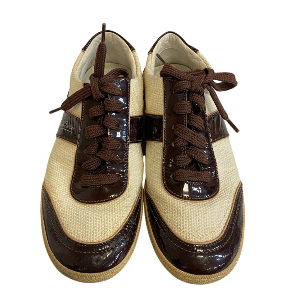 Louis Vuitton Brown White Sneakers