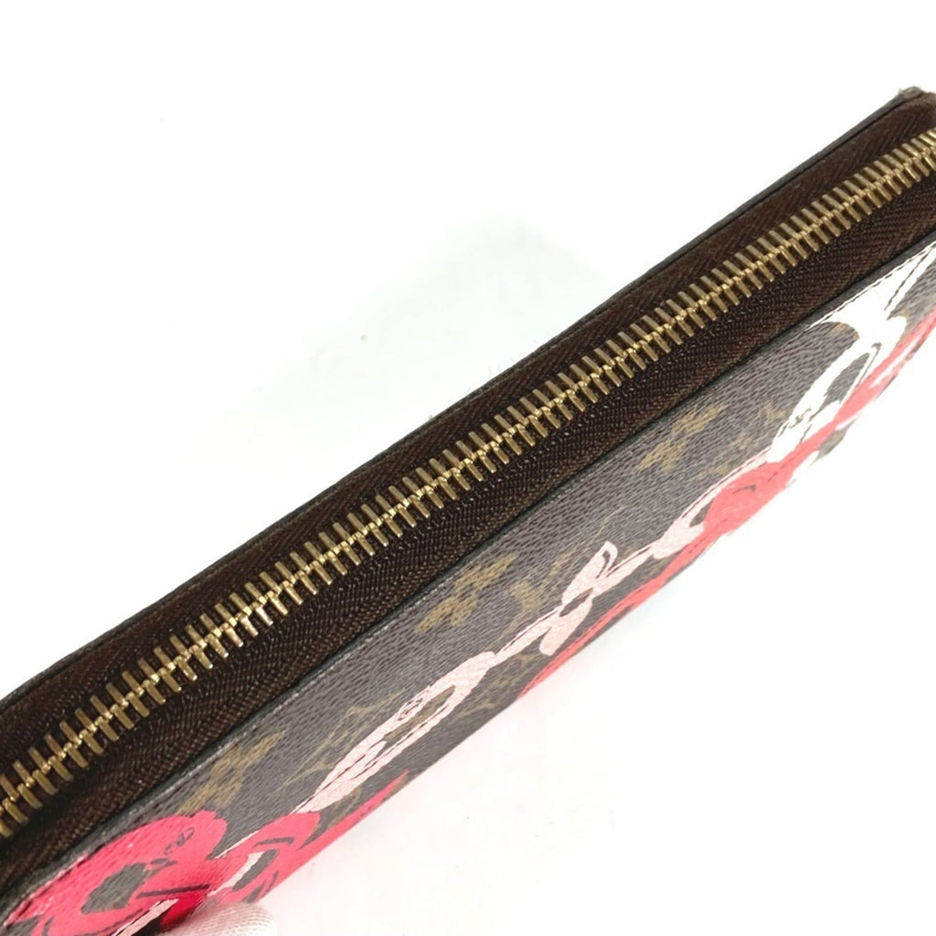 Louis Vuitton Monogram Bay Brown Pink Monogram Long Wallet