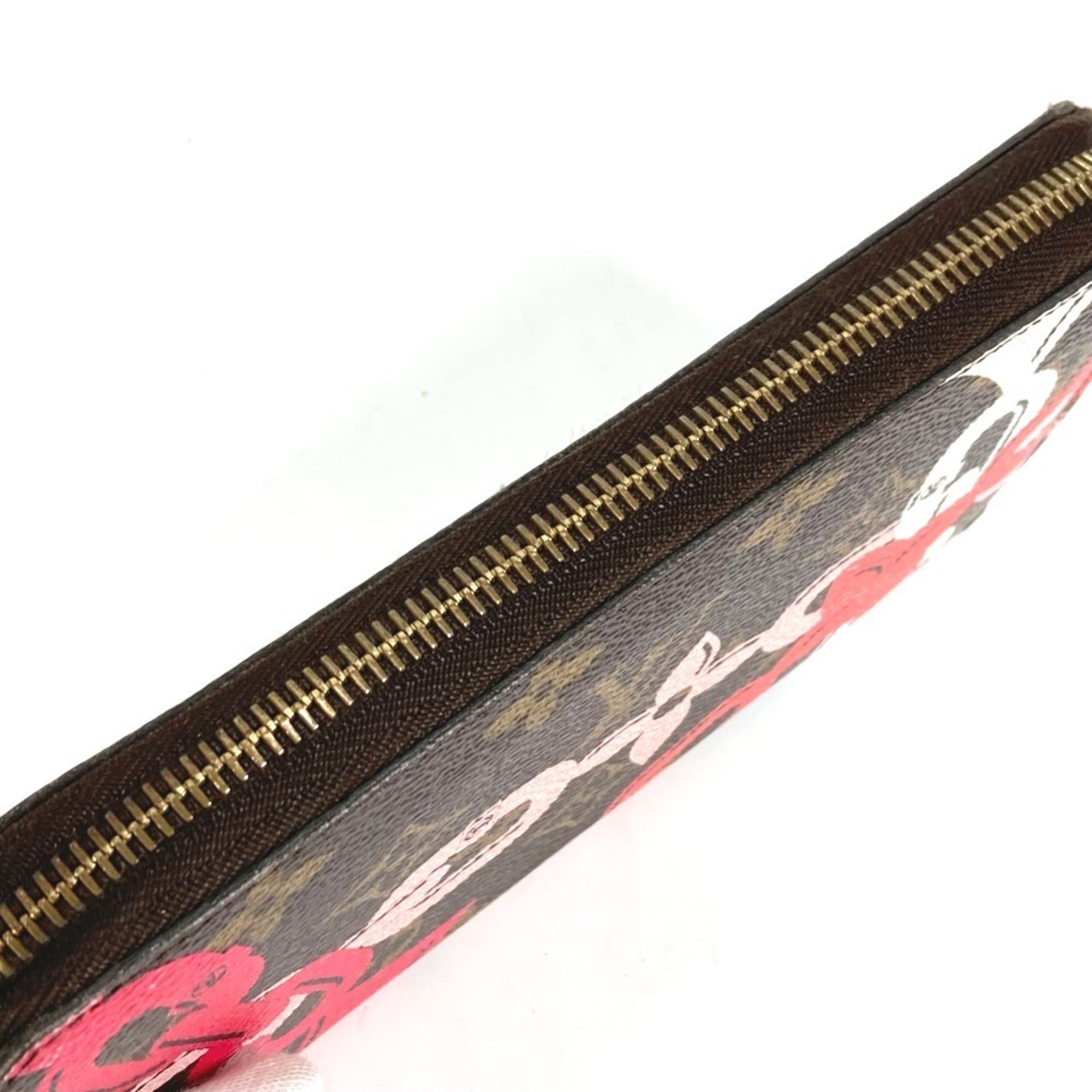 Louis Vuitton Monogram Bay Brown Pink Monogram Long Wallet