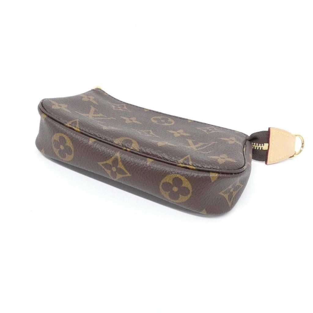 Louis Vuitton Brown Coated Canvas Pochette Pouch
