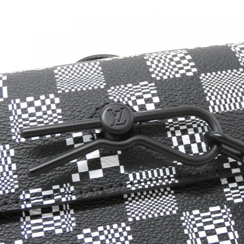 Louis Vuitton Black Coated Canvas Shoulder Bag