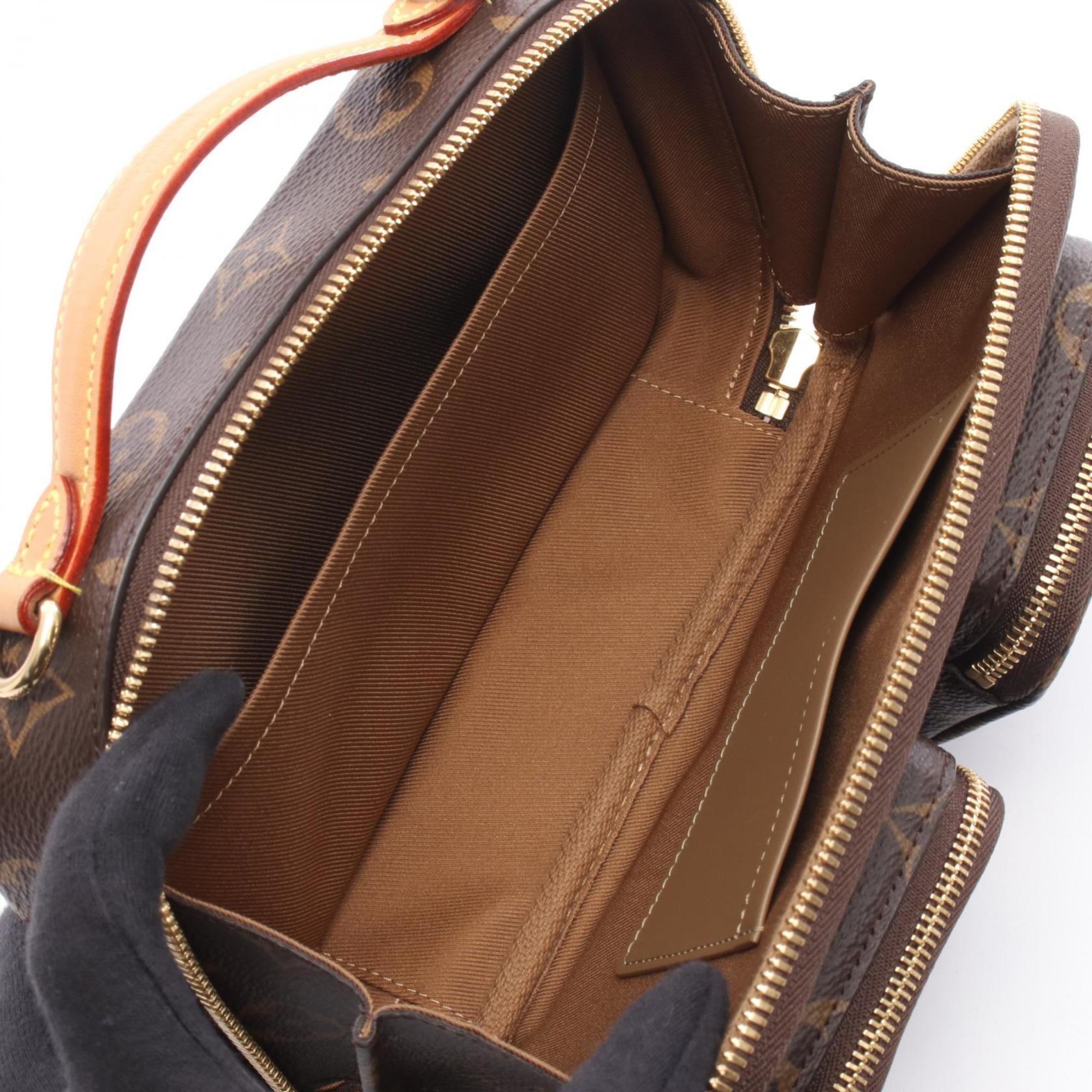 Louis Vuitton Brown Monogram Coated Canvas Leather Handbag