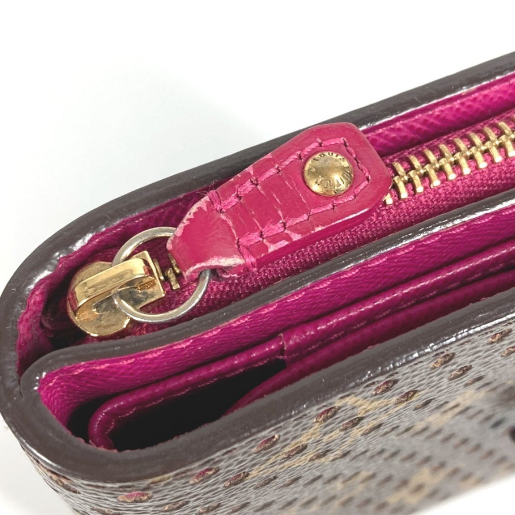 Louis Vuitton Monogram Fuchsia Pink Monogram Pink Monogram Perforated Wallet
