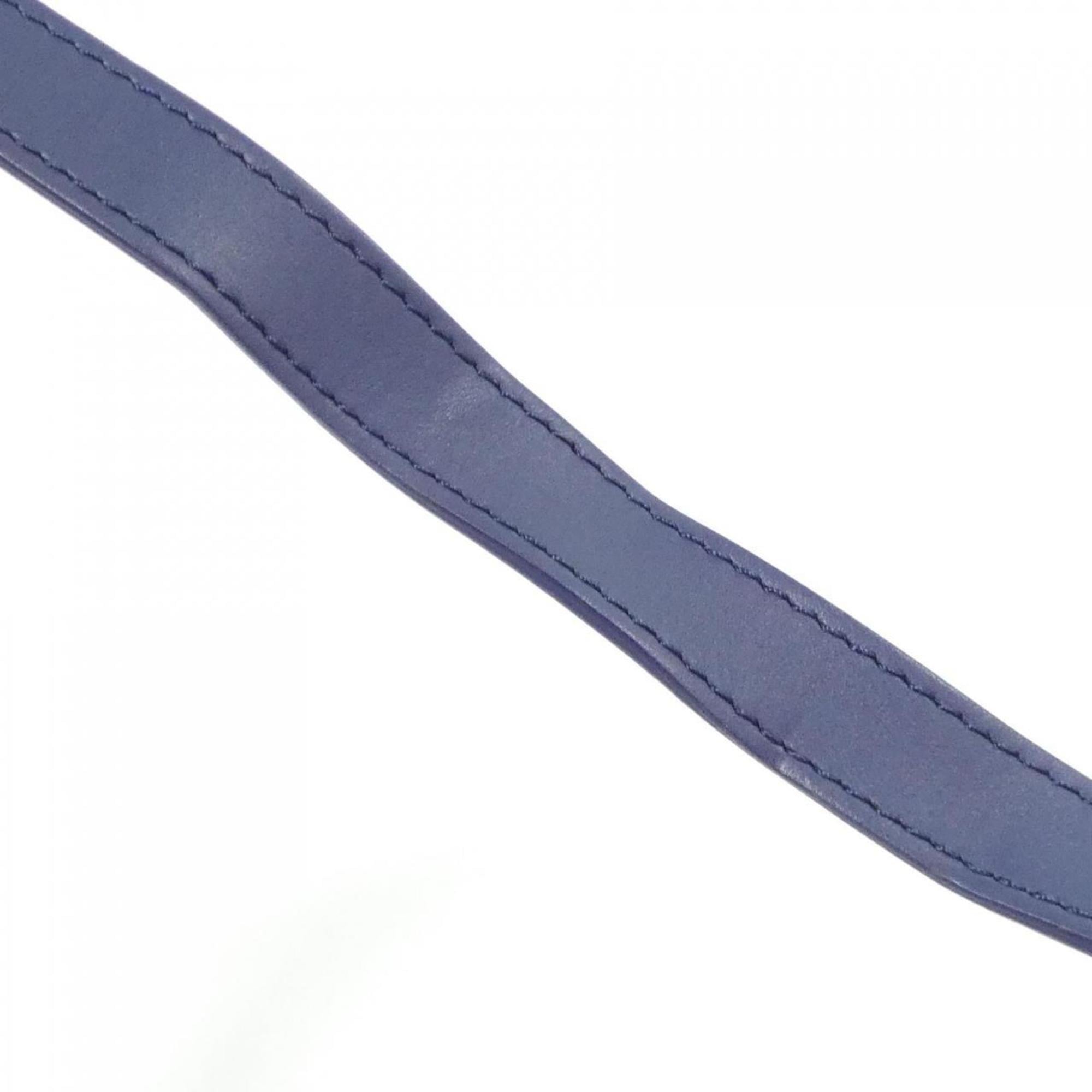 Louis Vuitton Blue Coated Canvas Boston Bag