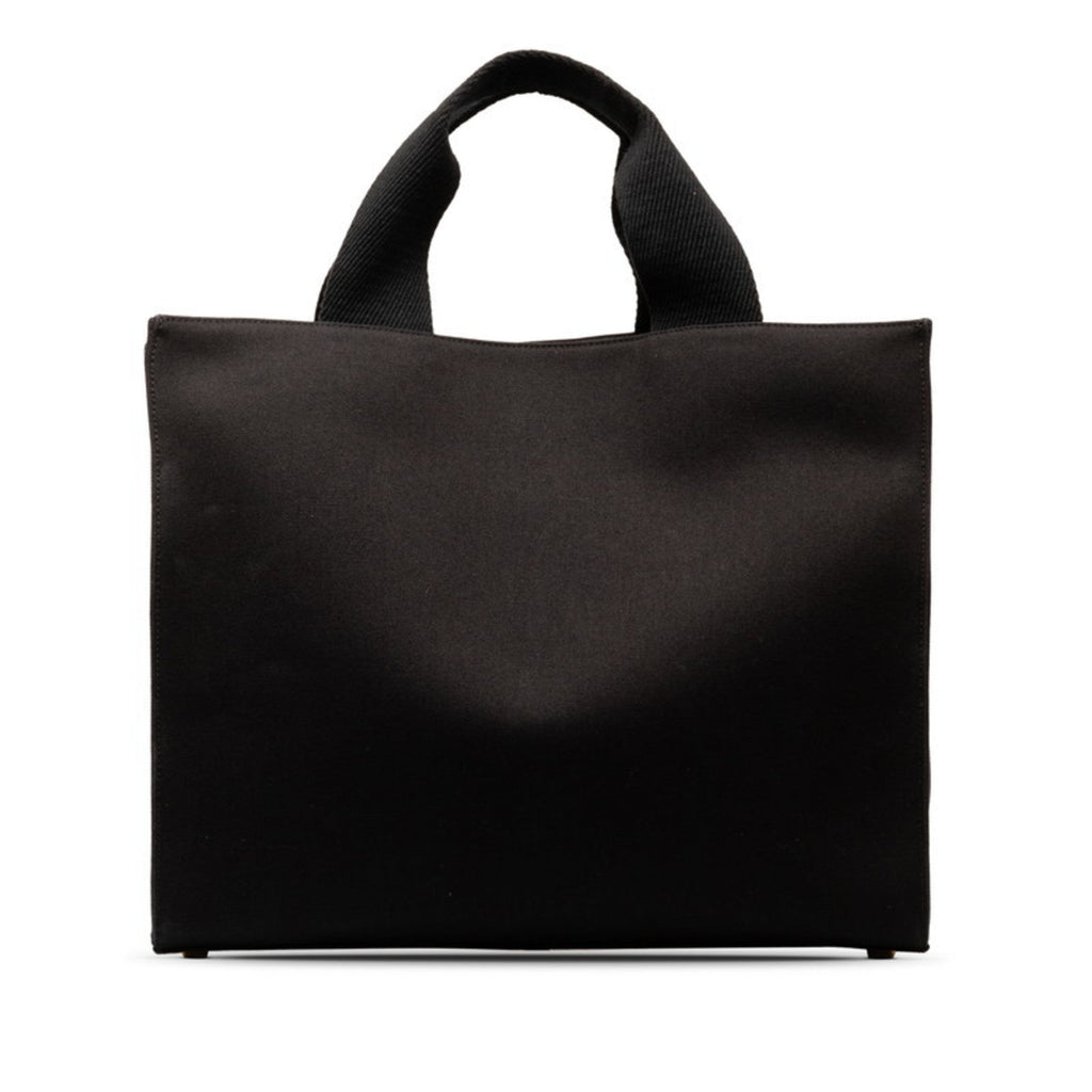 Fendi Black Canvas Shoulder Bag Tote Bag
