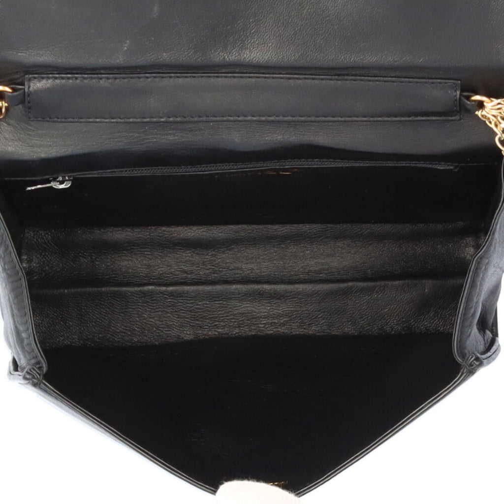 Chanel Black Leather Shoulder Bag