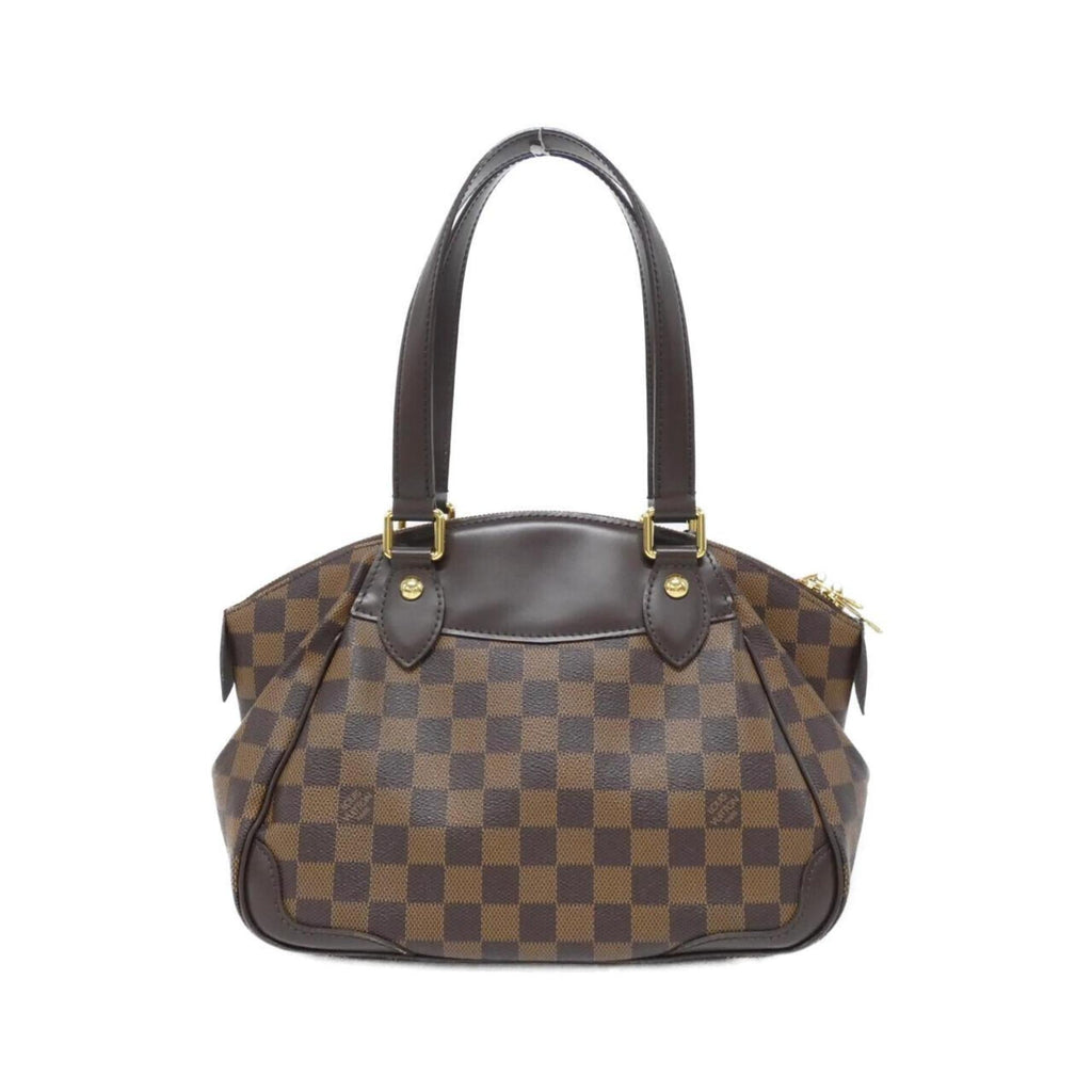 Louis Vuitton Brown Coated Canvas Handbag