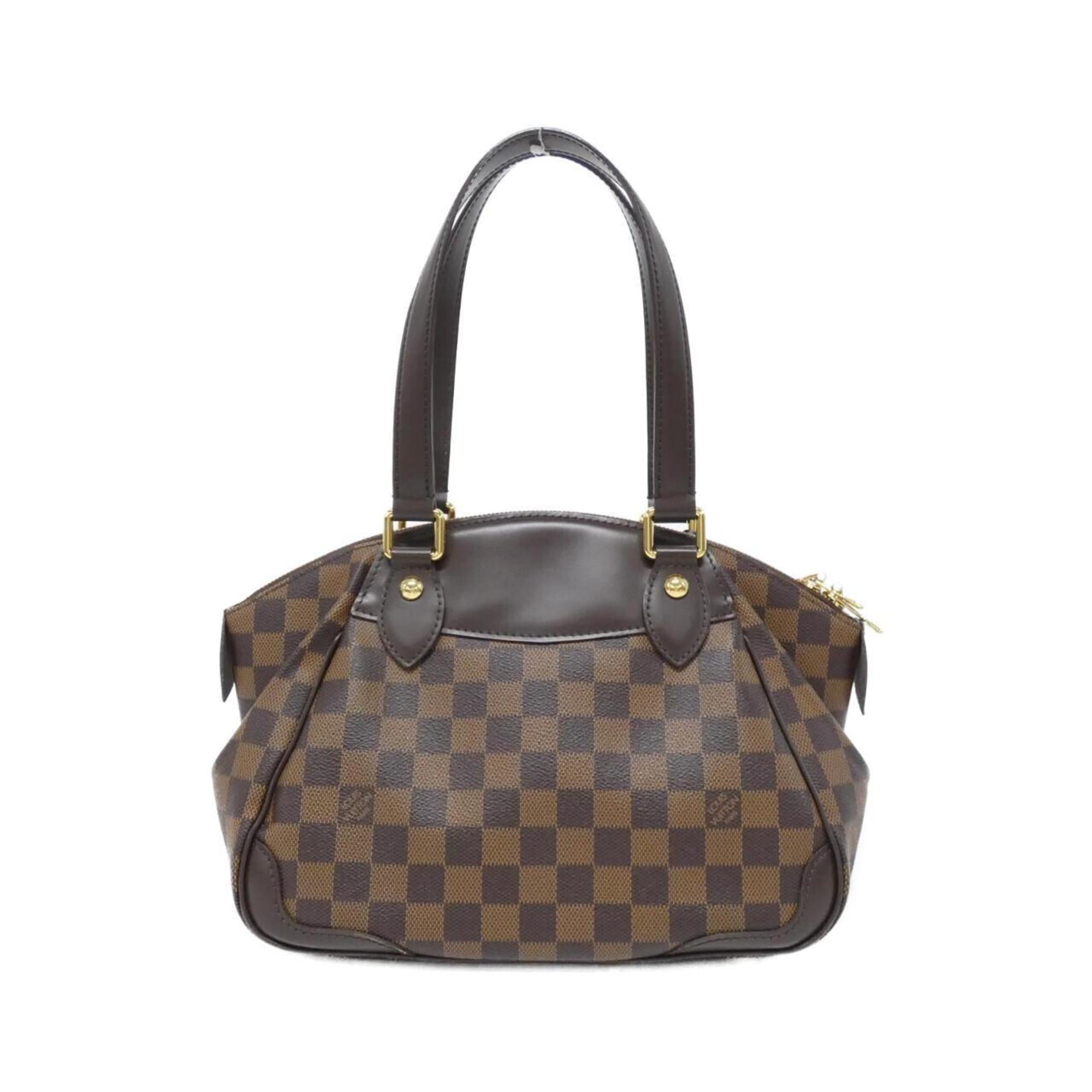 Louis Vuitton Brown Coated Canvas Handbag