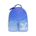 Louis Vuitton Blue Coated Canvas Backpack