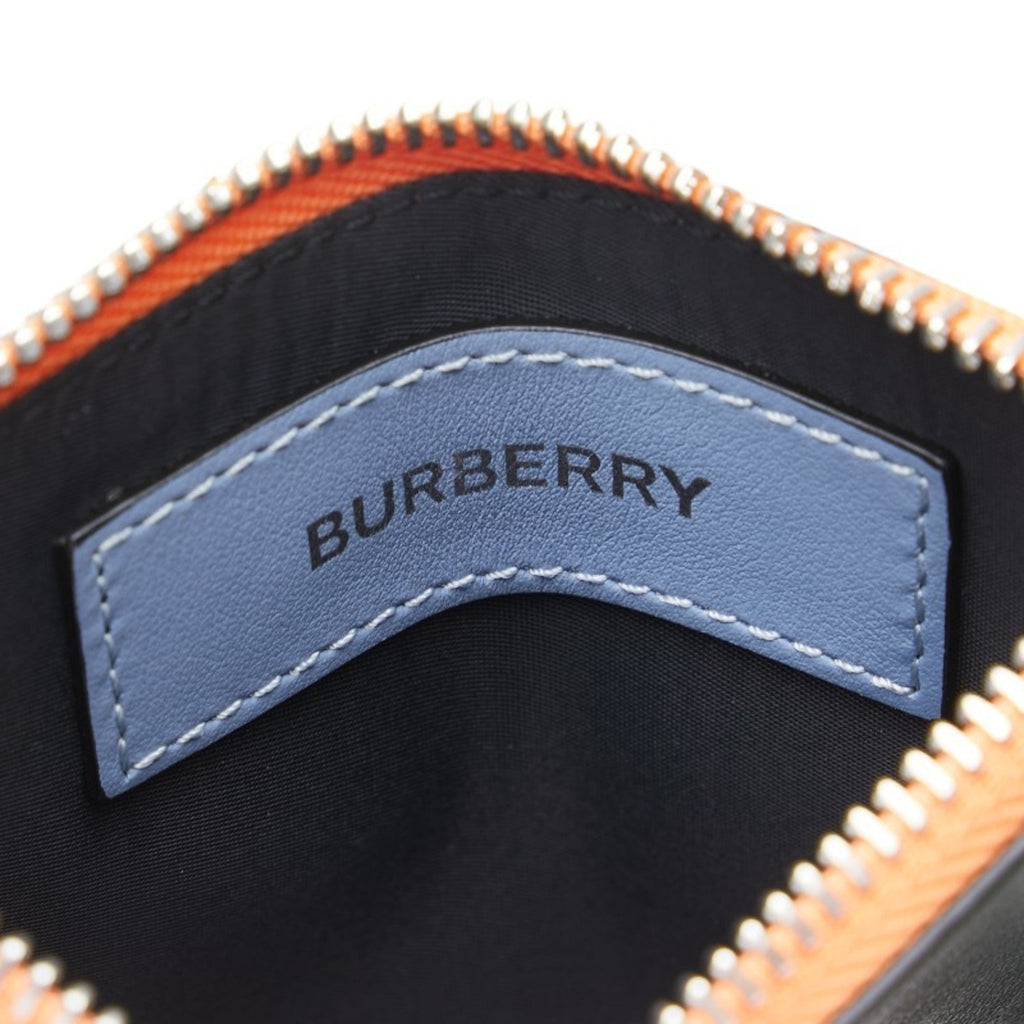 Burberry Multi-Color Orange Leather Coin Purse/Coin Case