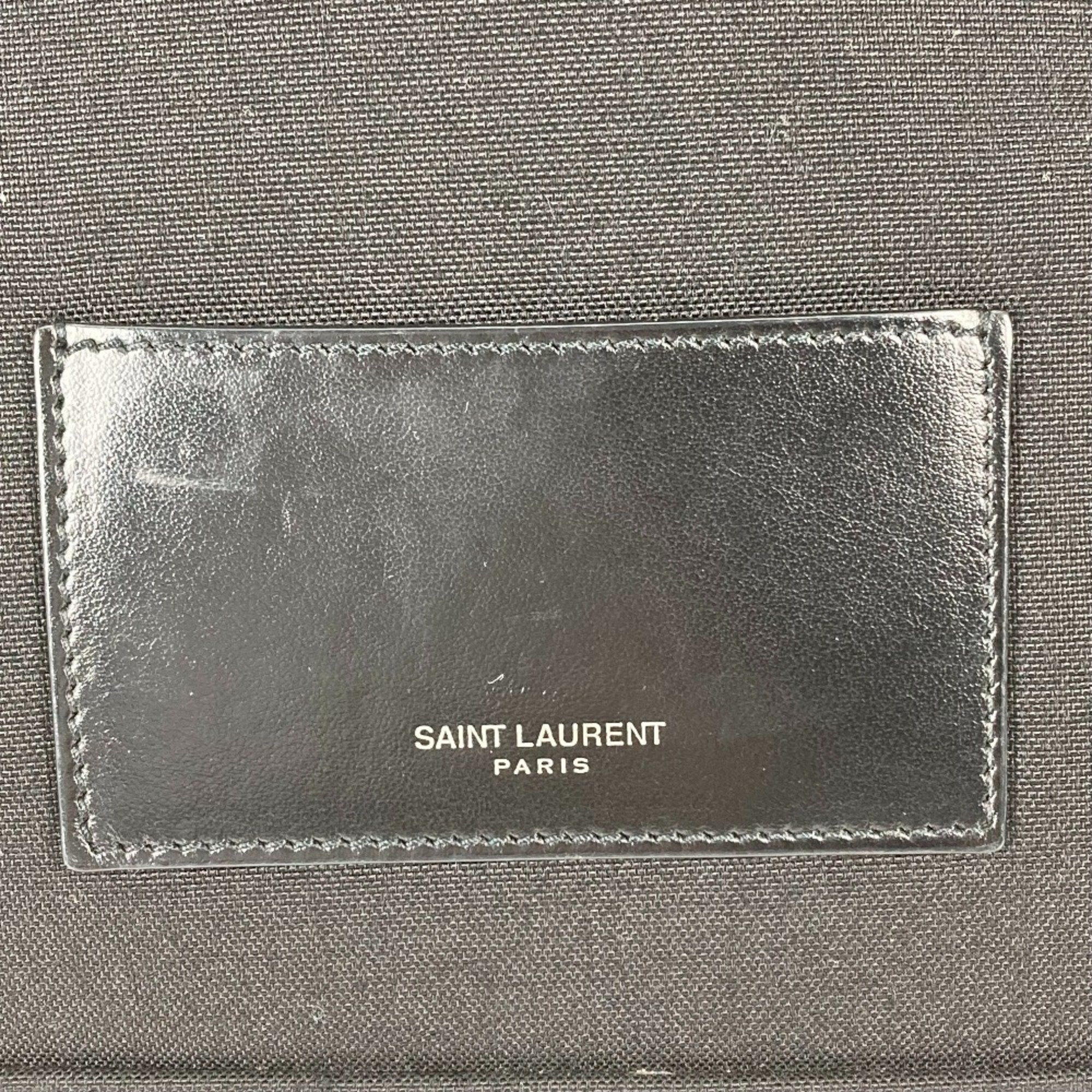 Saint Laurent Black Leather Backpack (Pre-Owned)