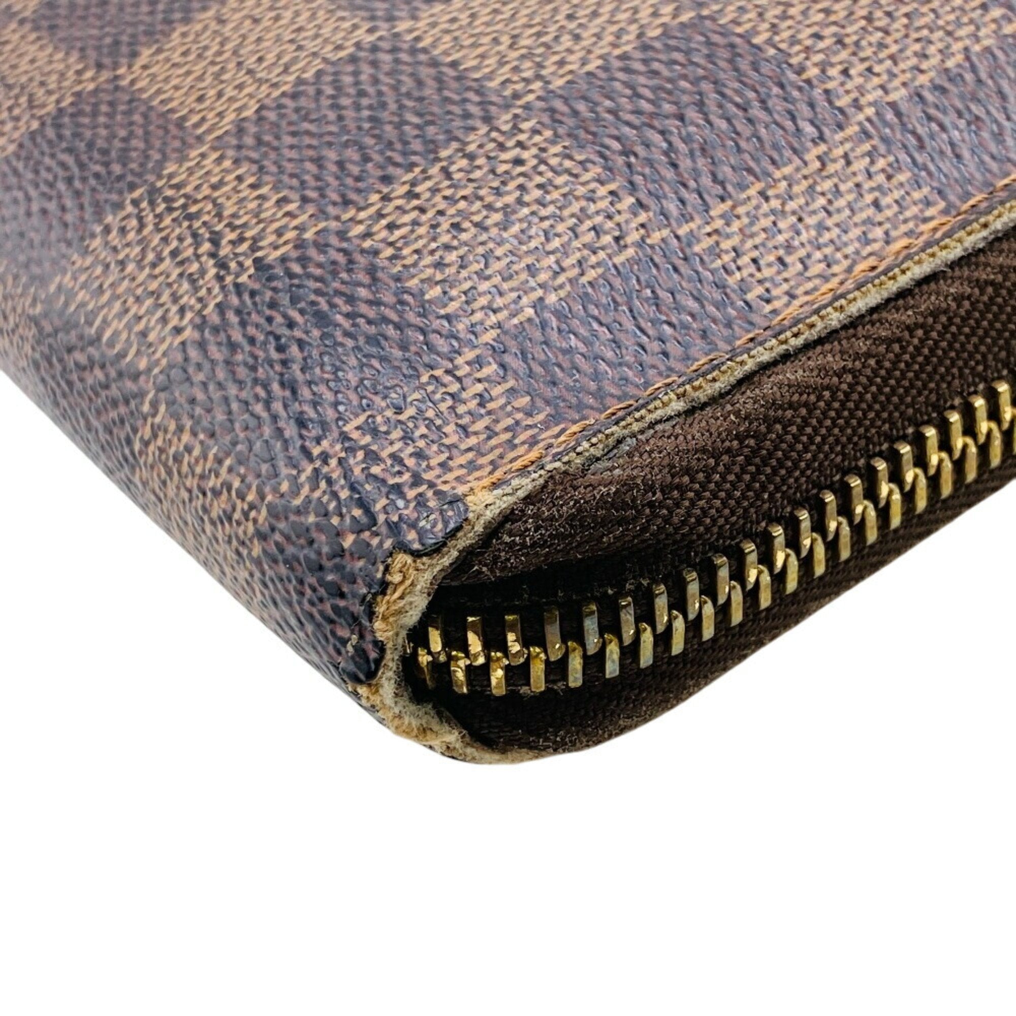 Louis Vuitton Brown Leather Long Wallet