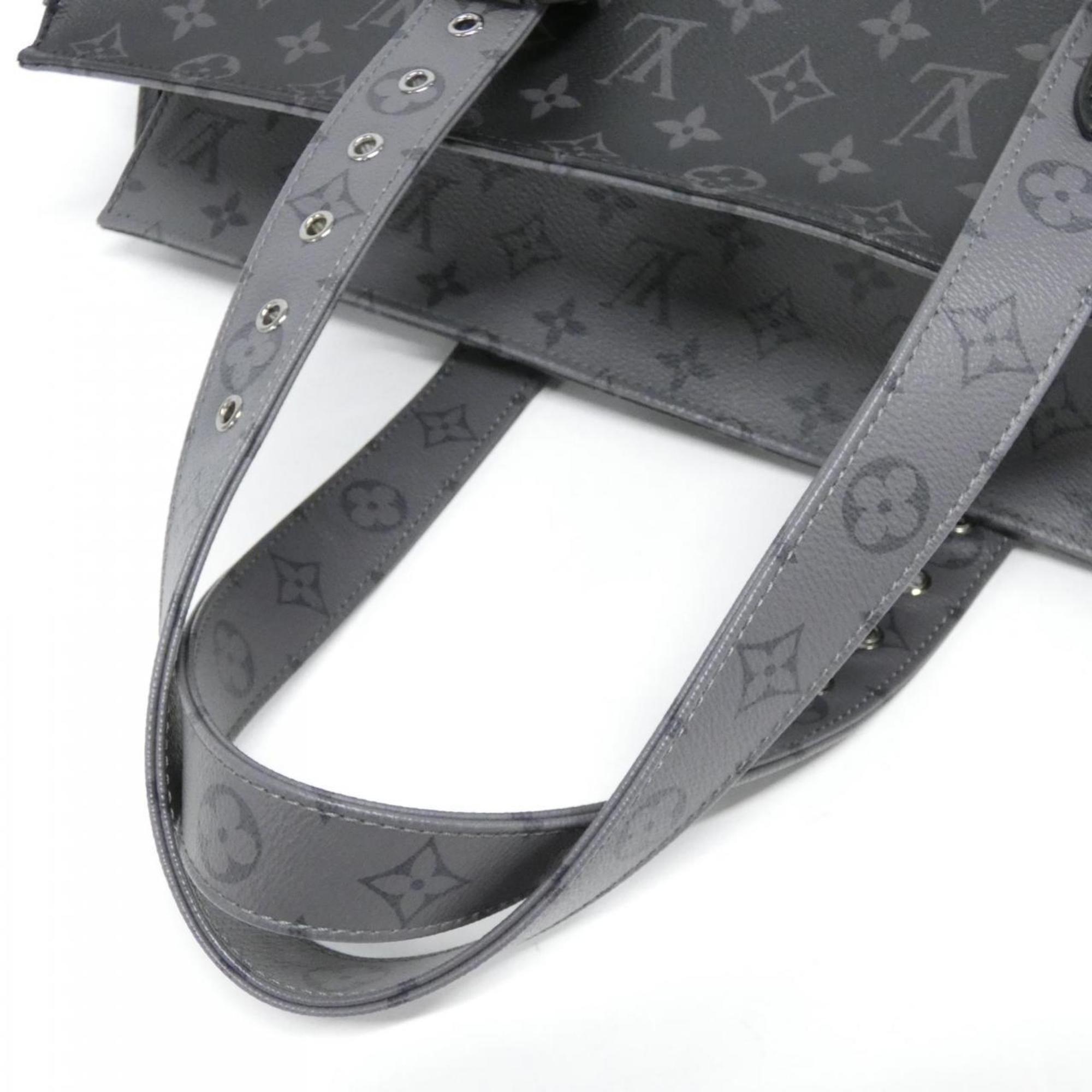 Louis Vuitton Black Gris Coated Canvas Handbag