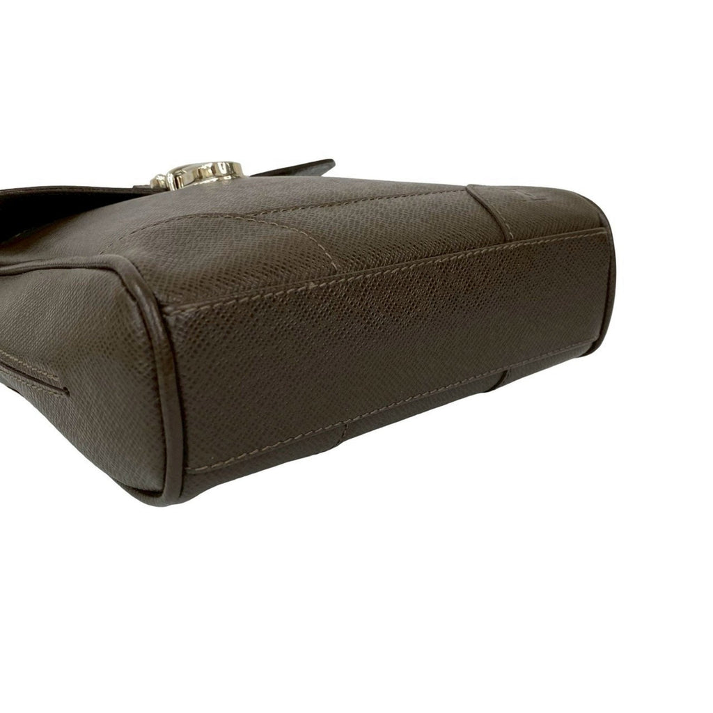 Louis Vuitton Brown Leather Pochette Shoulder Bag