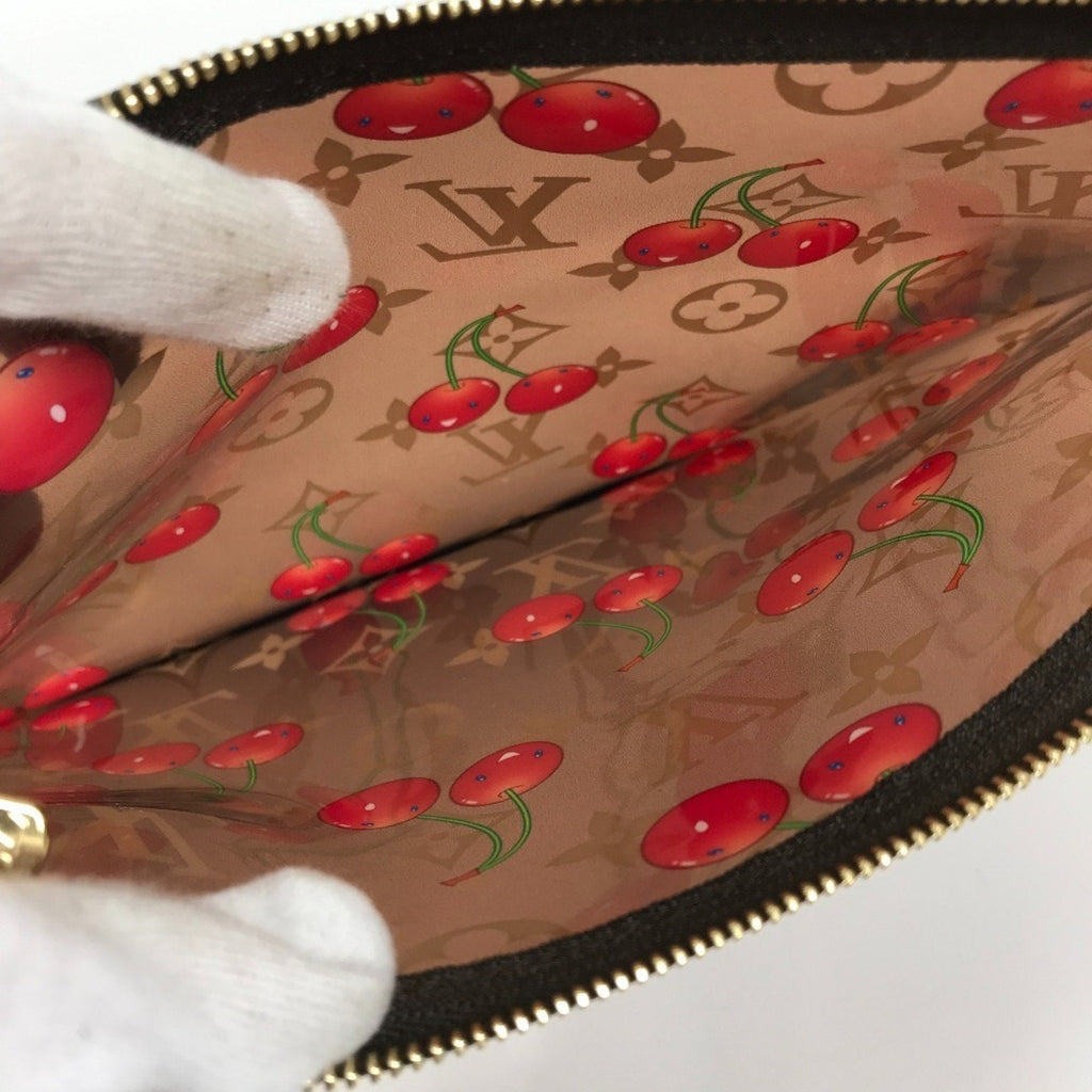Louis Vuitton Brown Clear Monogram Red Color Monogram Shoulder Bag