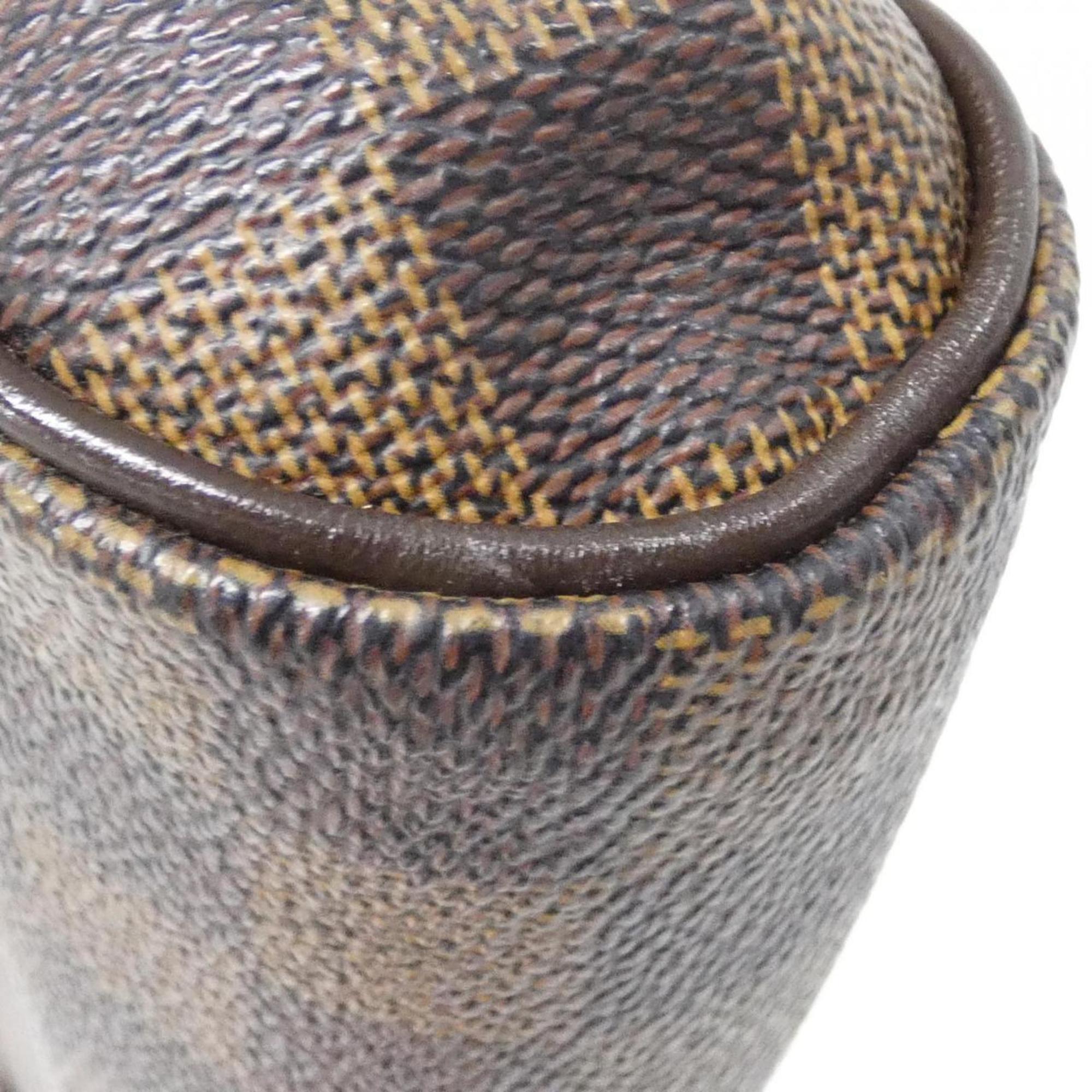 Louis Vuitton Brown Coated Canvas Shoulder Bag