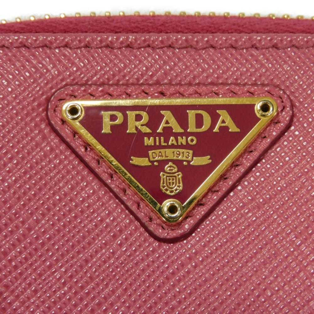 Prada Saffiano Pink Leather Coin Purse/Coin Case