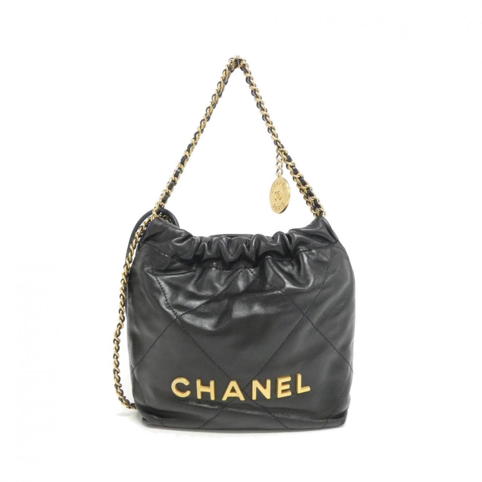 Chanel Black Leather Handbag