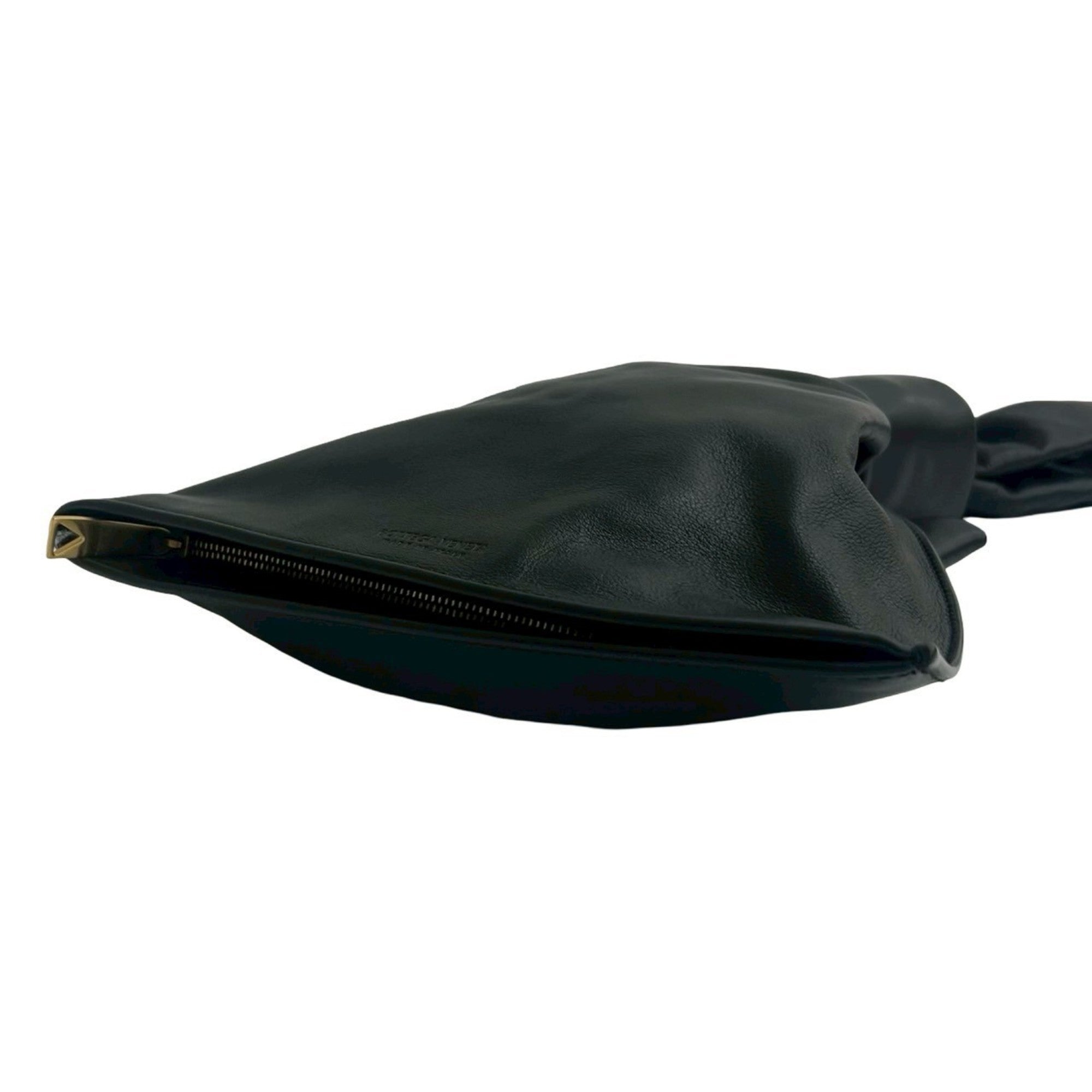 Bottega Veneta Black Leather Clutch Bag Handbag