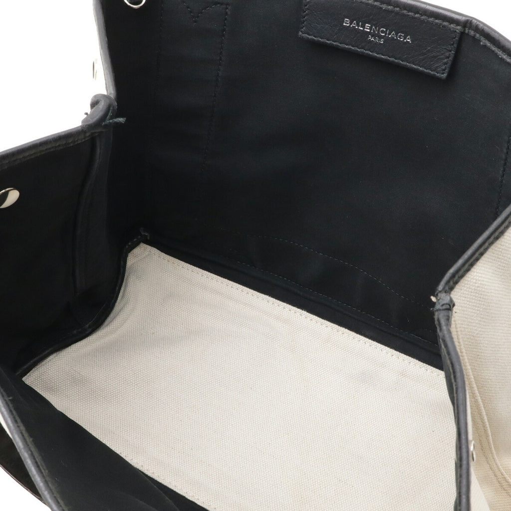 Balenciaga Black Canvas Handbag Pouch Tote