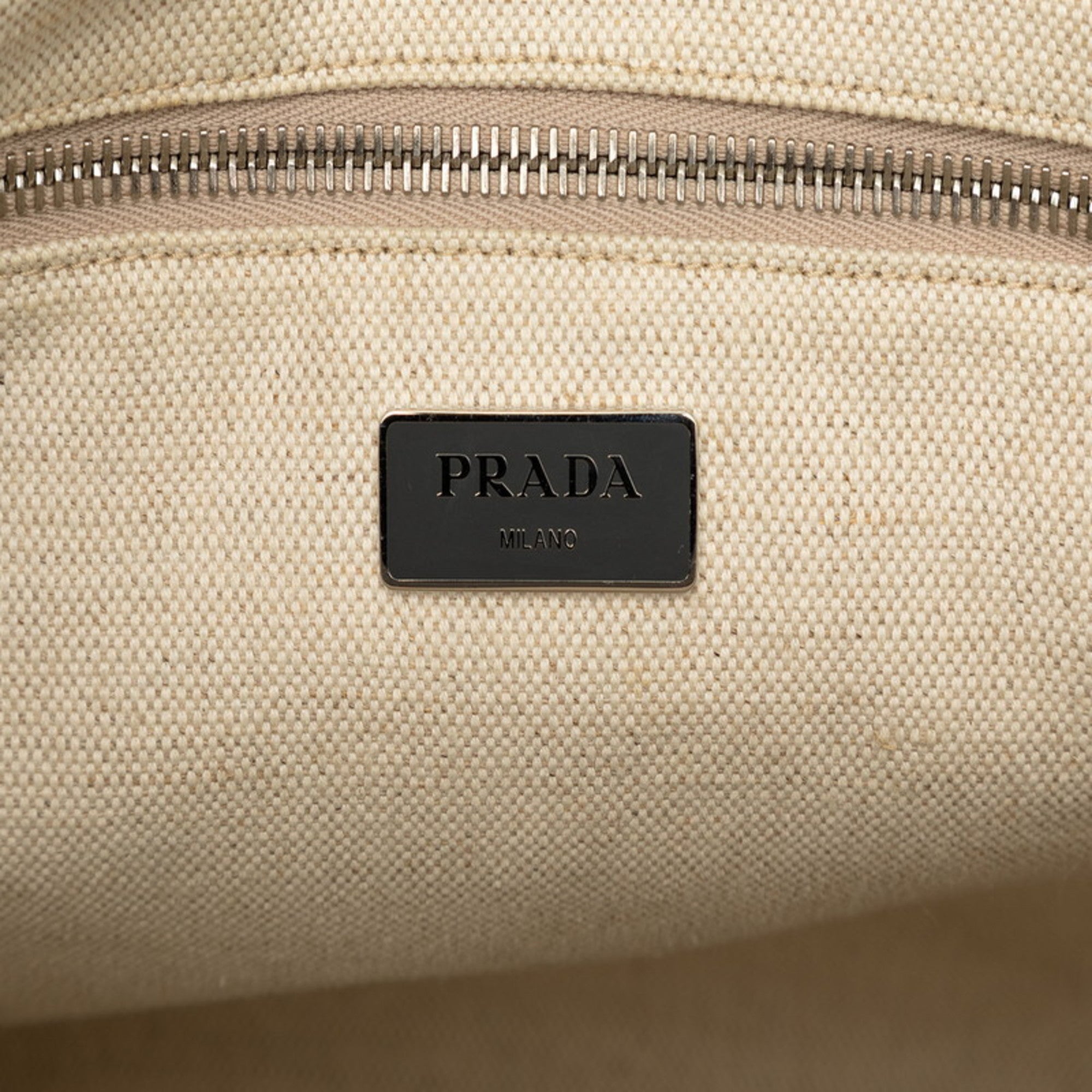 Prada Gray Leather Handbag Tote Bag