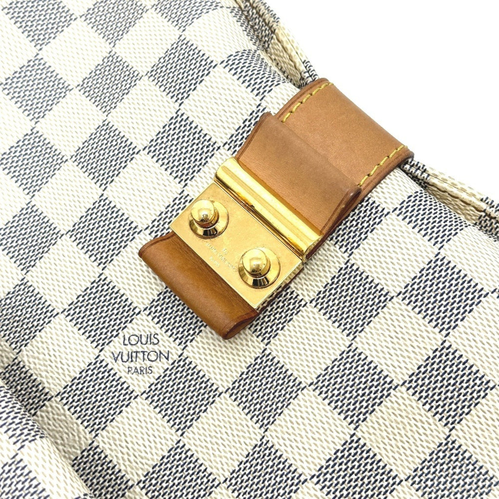 Louis Vuitton White Damier Azur Shoulder Bag Tote Bag