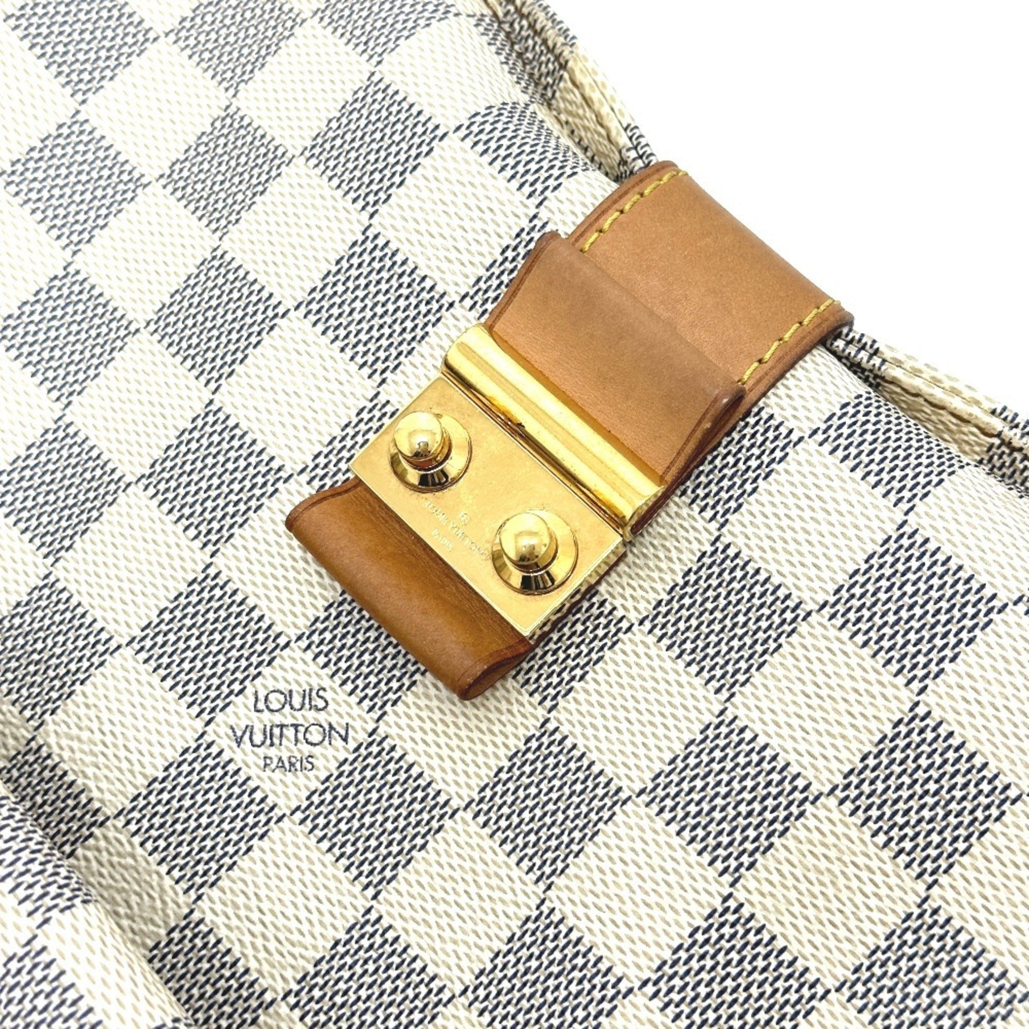 Louis Vuitton White Damier Azur Shoulder Bag Tote Bag