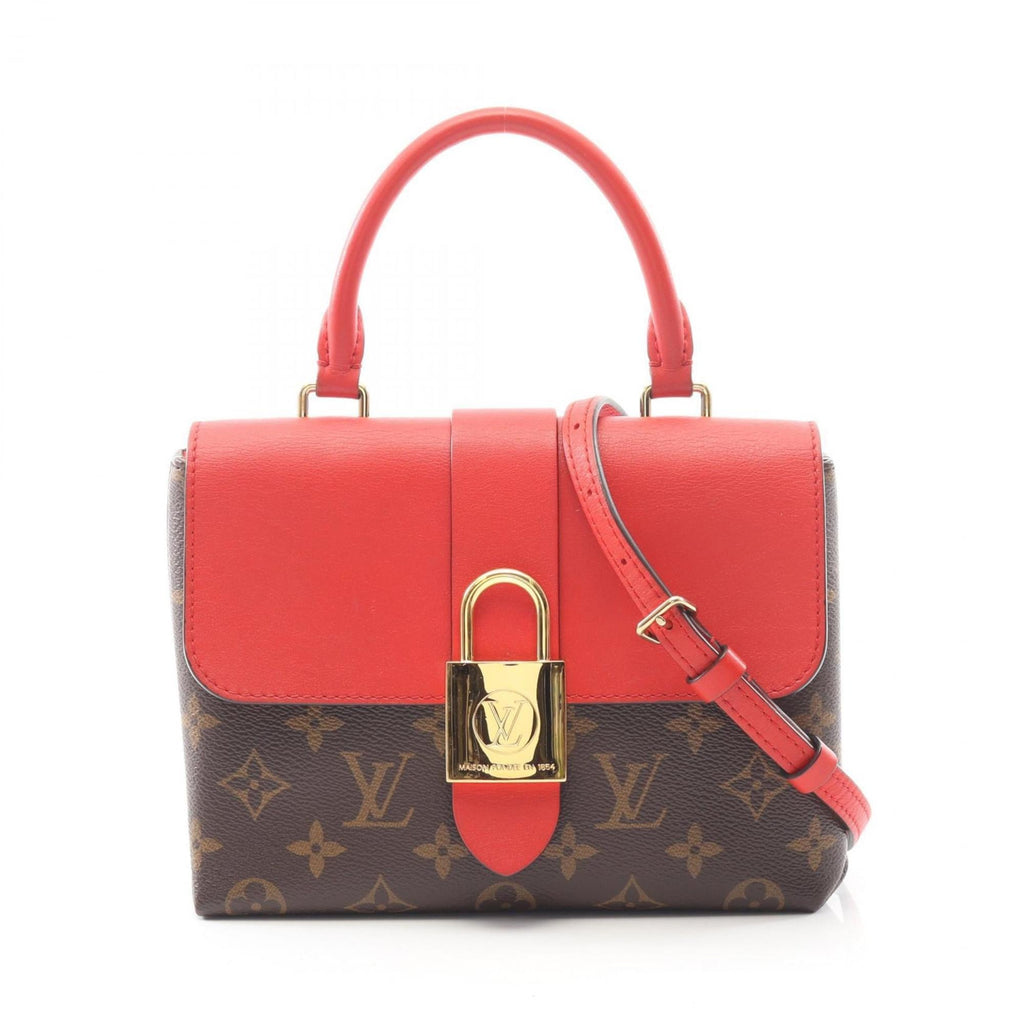 Louis Vuitton Brown Coquelicots Monogram Red Color Coated Canvas Leather Handbag