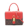 Louis Vuitton Brown Coquelicots Monogram Red Color Coated Canvas Leather Handbag