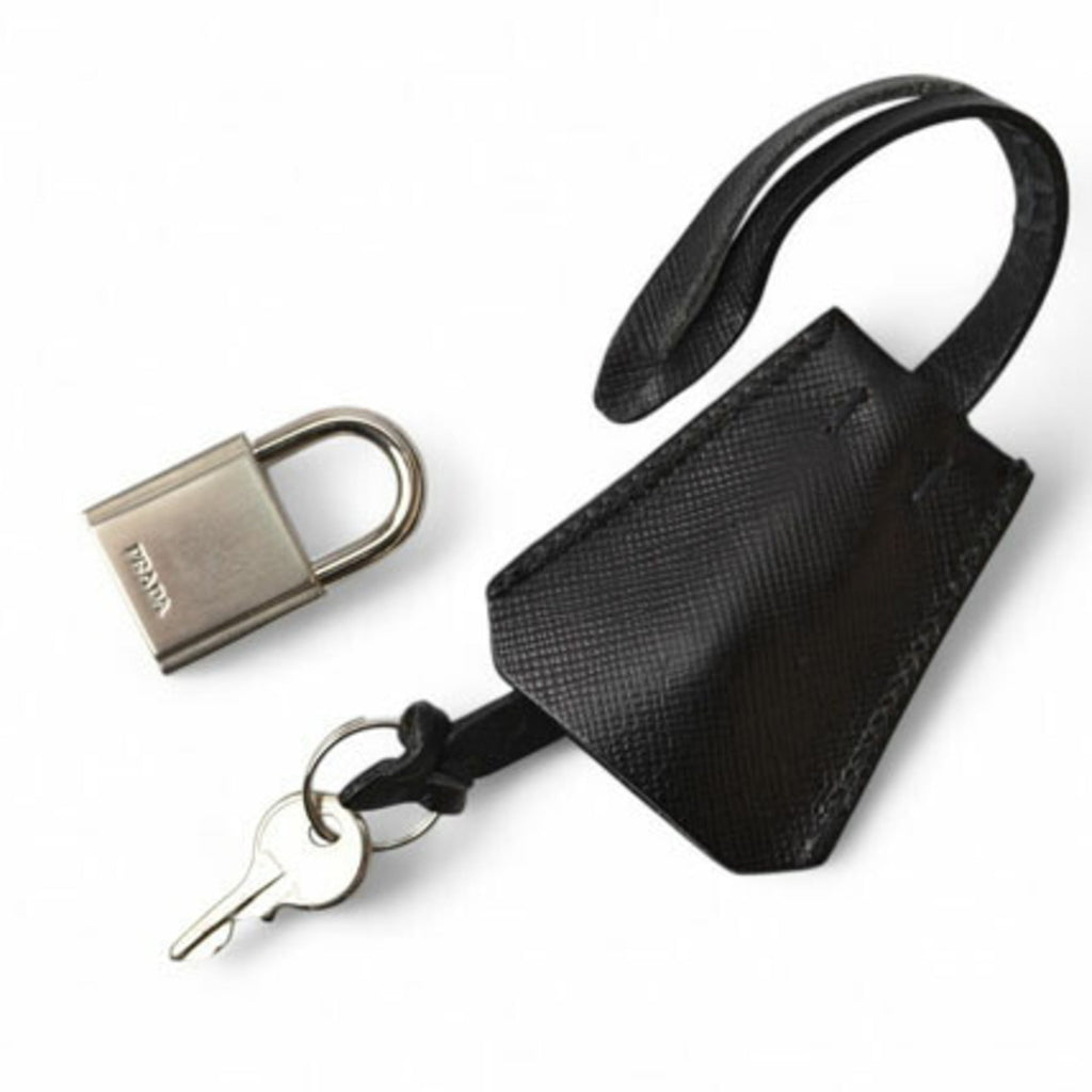 Prada Black Nero Nylon Boston Bag Shoulder Bag