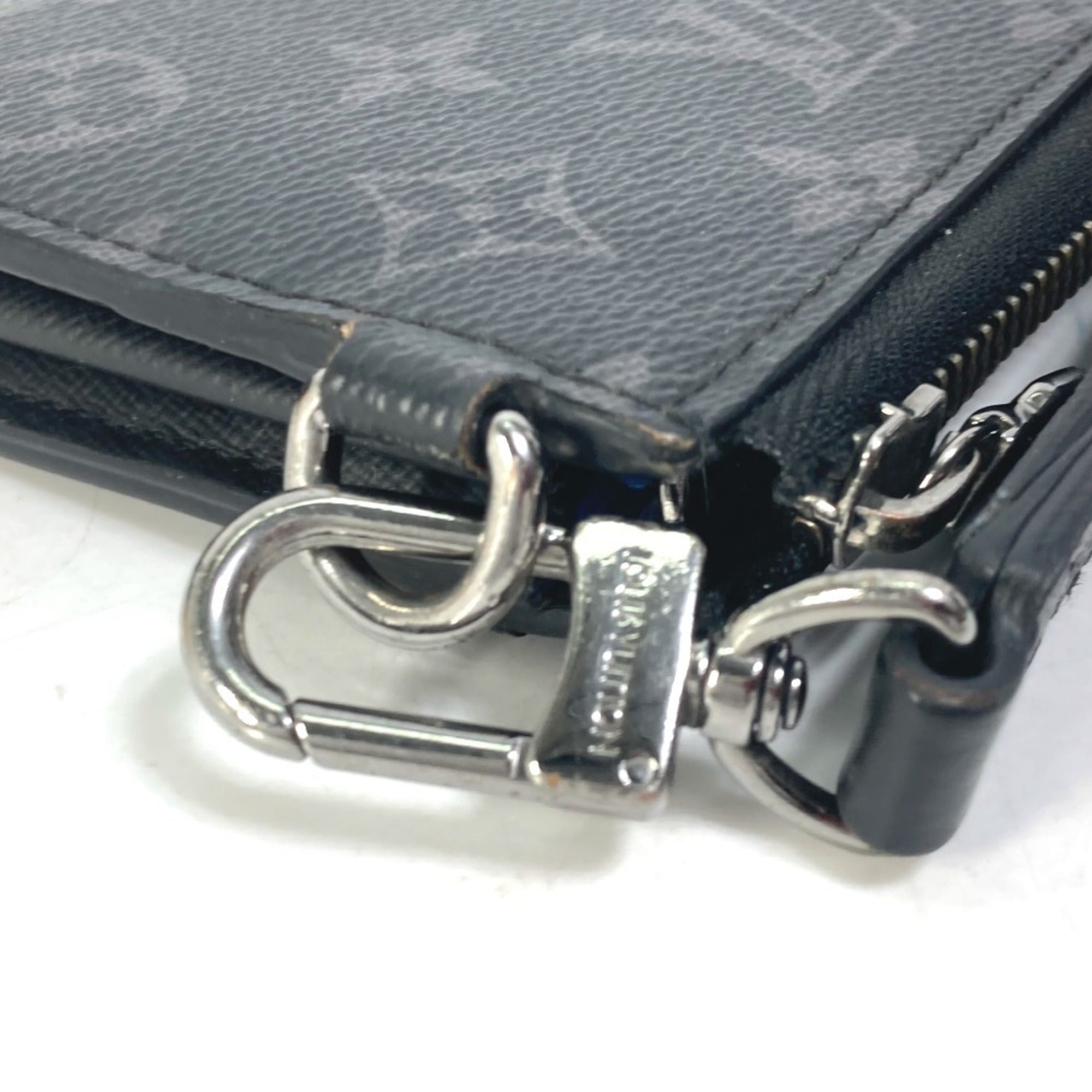 Louis Vuitton Monogram Eclipse Black Blue Monogram Eclipse Long Wallet