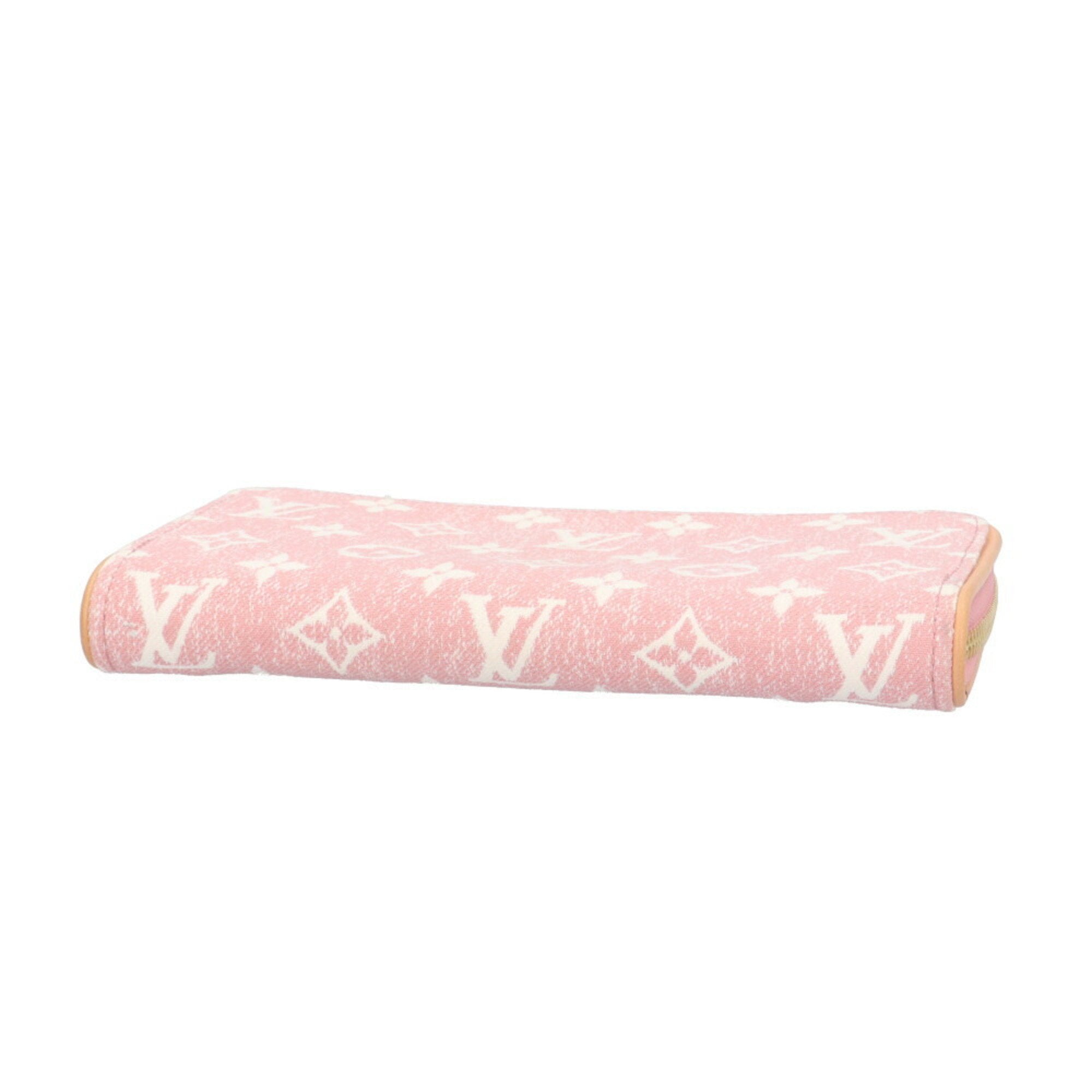 Louis Vuitton Pink Monogram Jacquard Denim Long Wallet