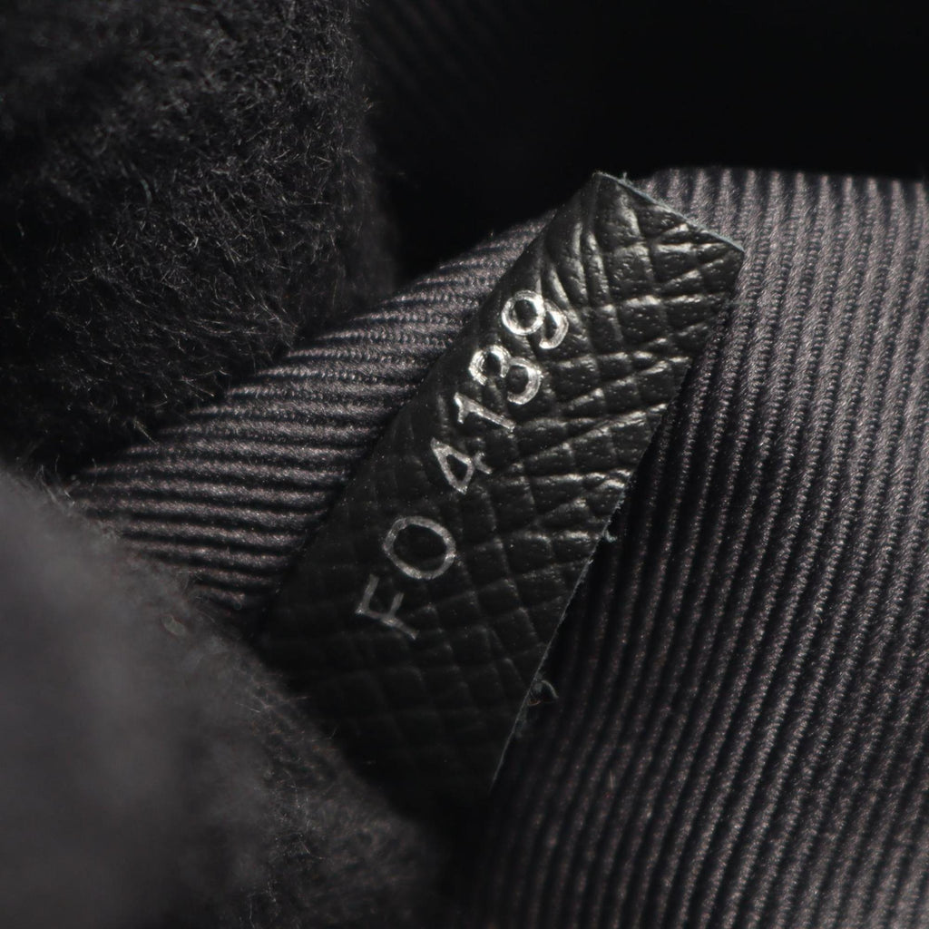 Louis Vuitton Black Coated Canvas Leather Fanny Pack Sling Bag