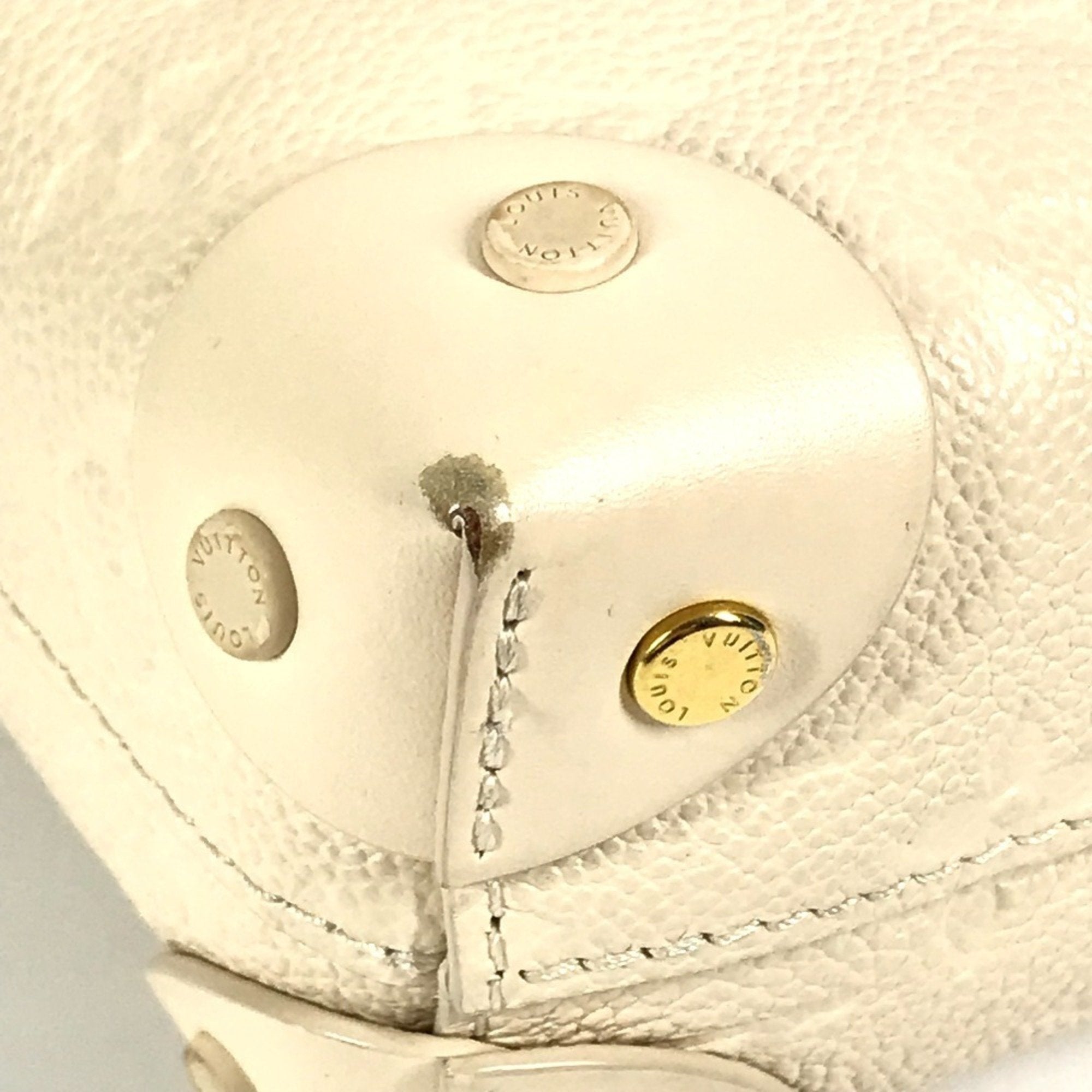 Louis Vuitton White Monogram Empreinte Handbag