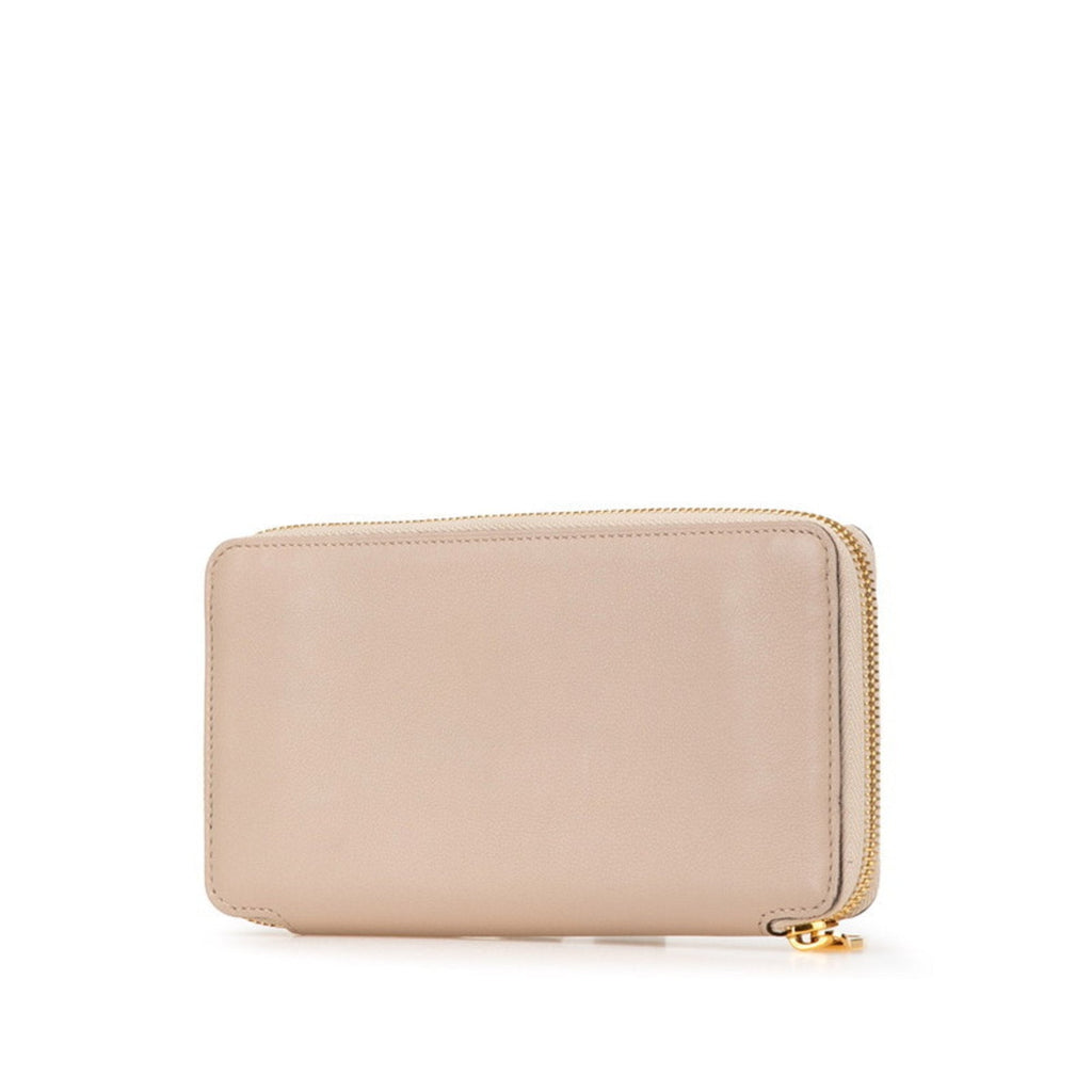 Louis Vuitton Brown Leather Long Wallet