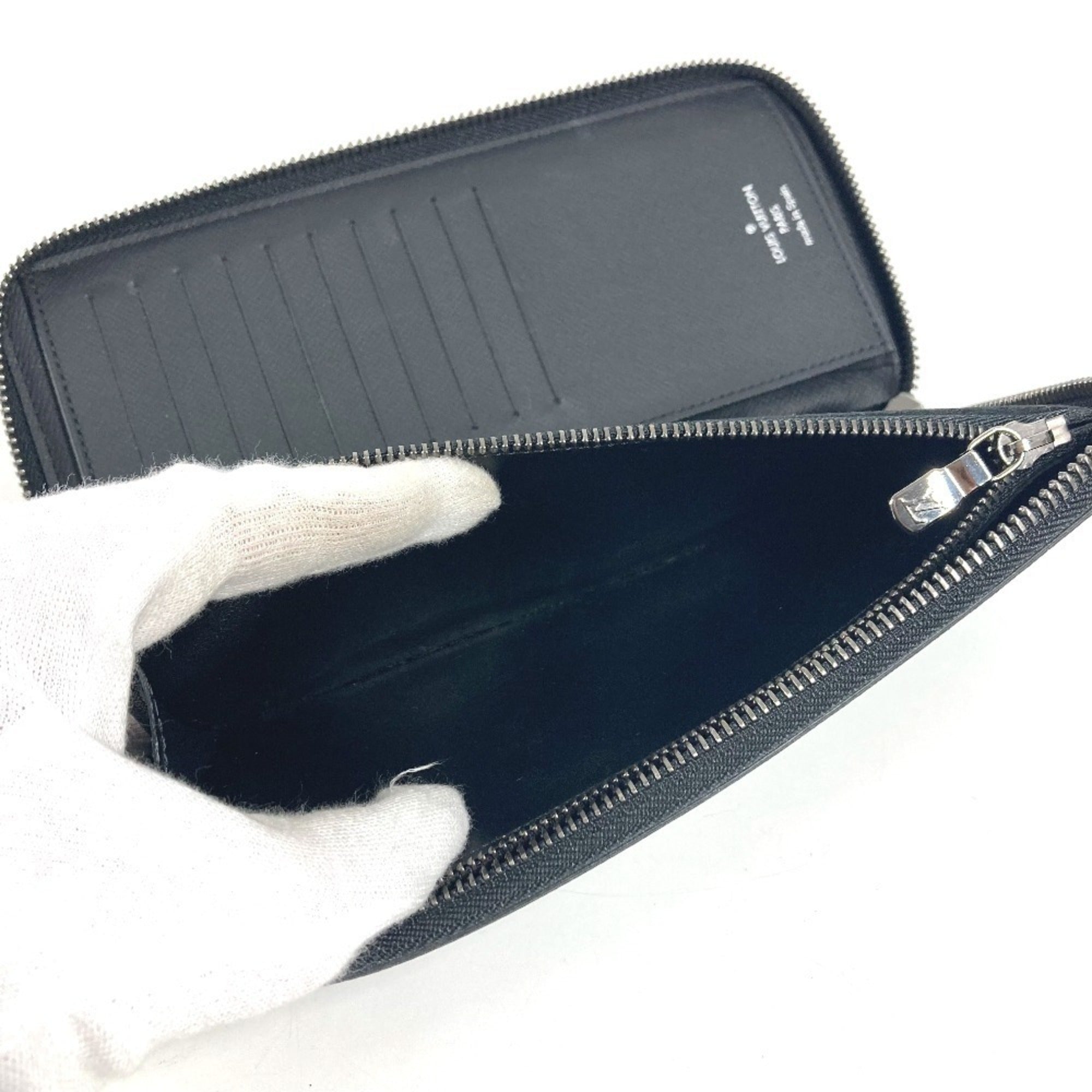 Louis Vuitton Black Monogram Eclipse Canvas Long Wallet