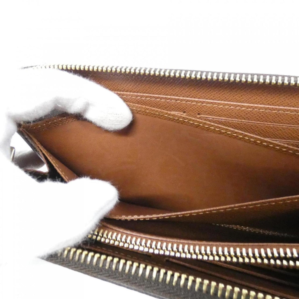 Louis Vuitton Marron Coated Canvas Long Wallet