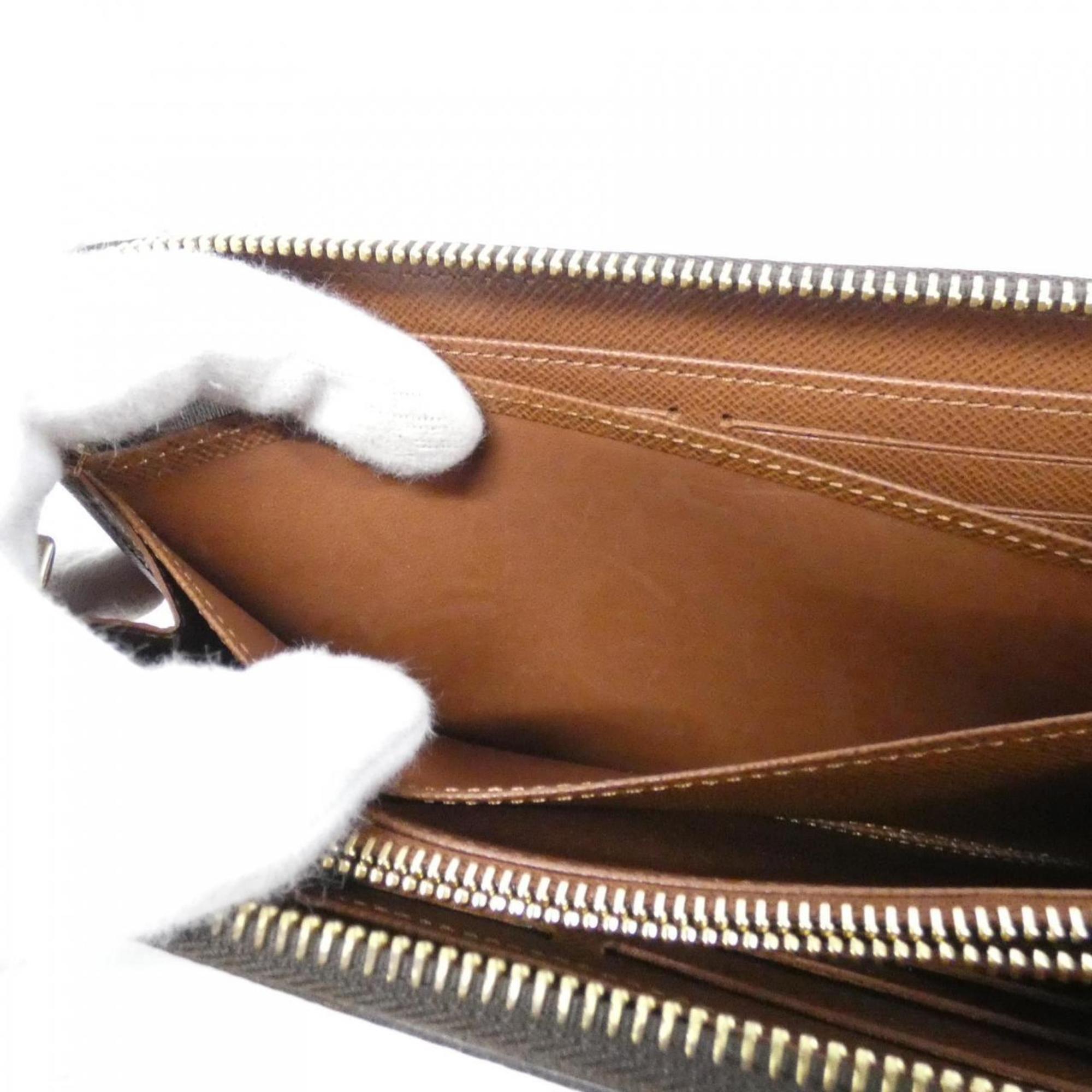 Louis Vuitton Marron Coated Canvas Long Wallet