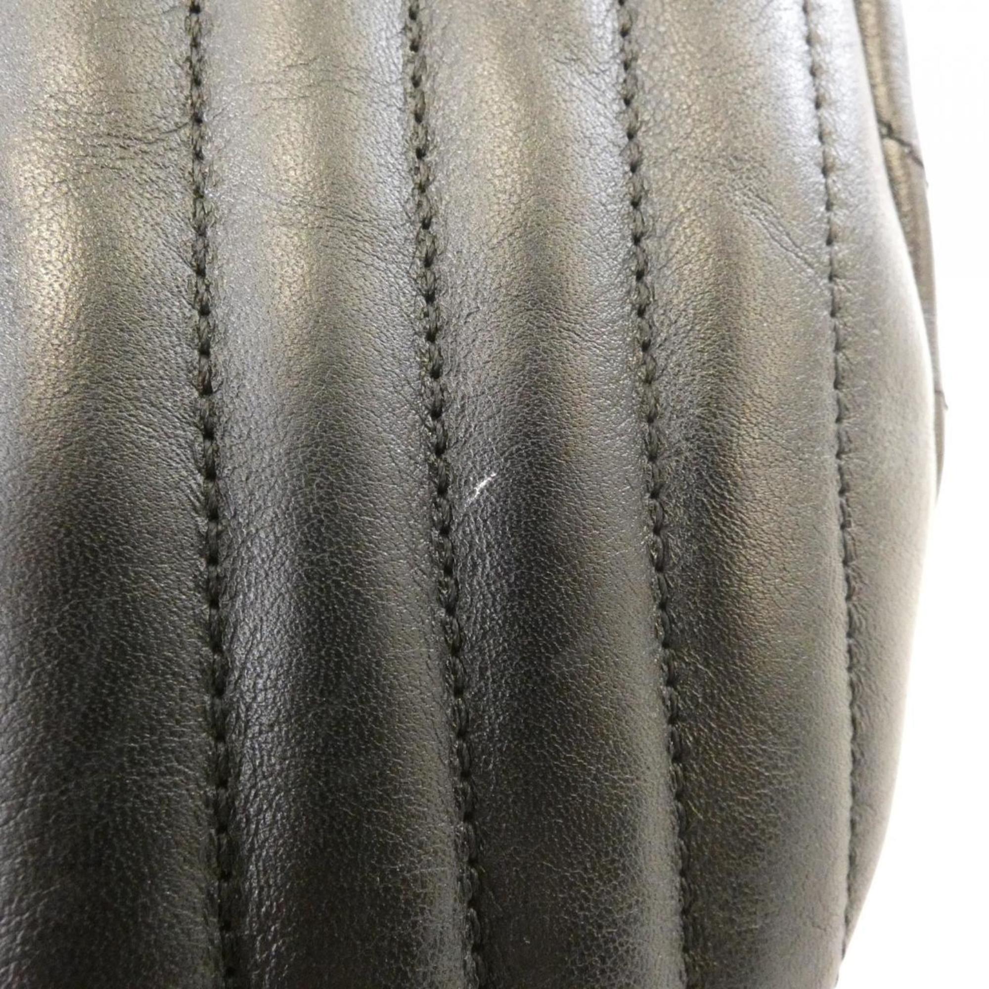 Louis Vuitton Black Leather Fanny Pack Shoulder Bag