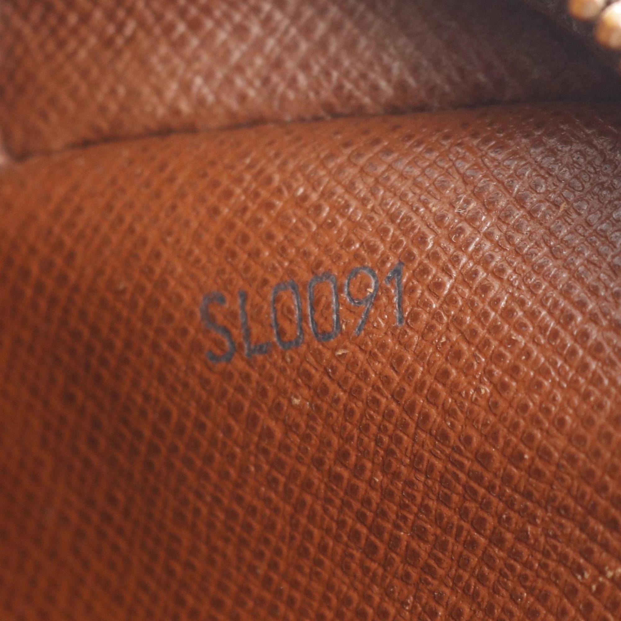 Louis Vuitton Brown Pvc Coated Canvas Leather Shoulder Bag