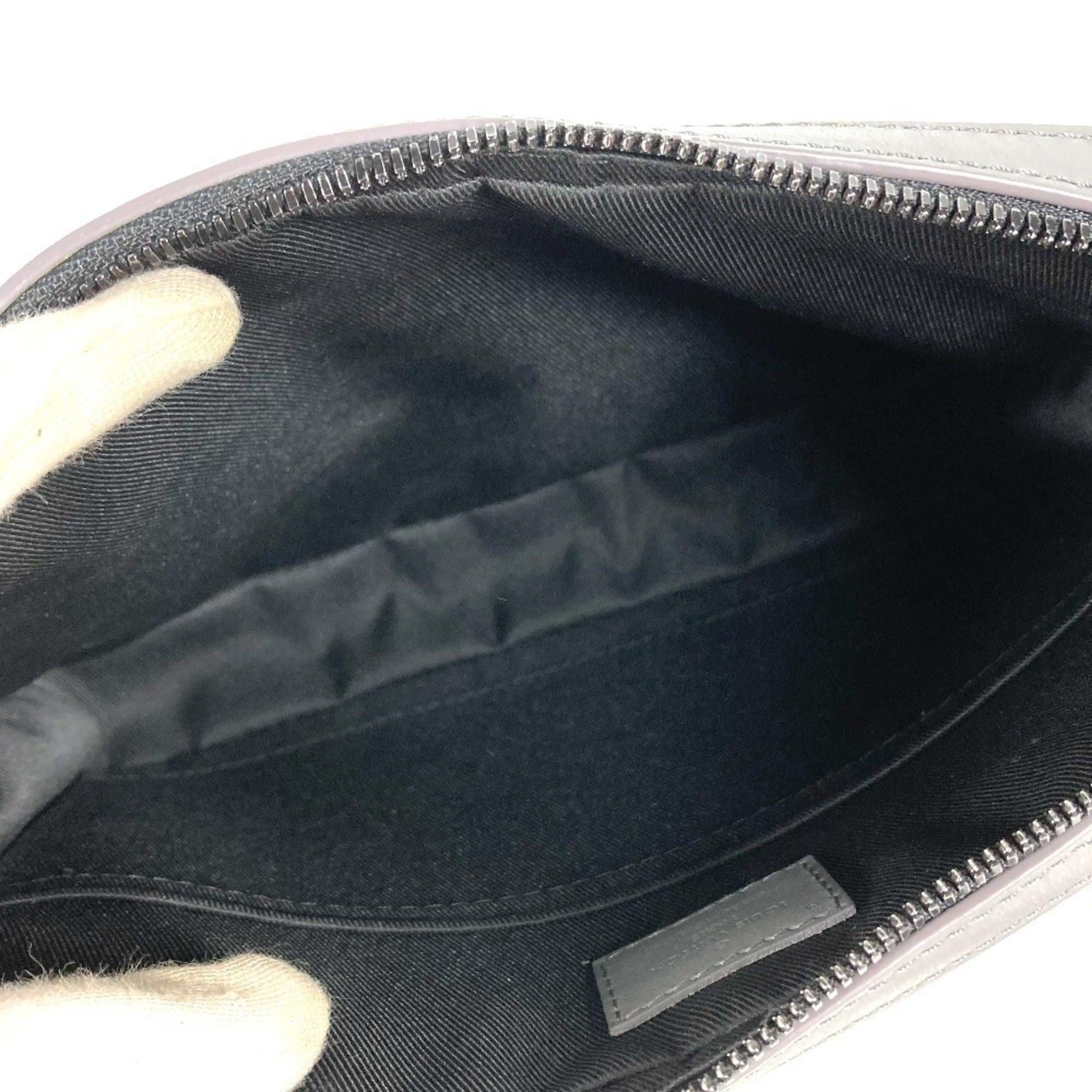 Louis Vuitton Gray Monogram Shadow Clutch Bag Shoulder Bag