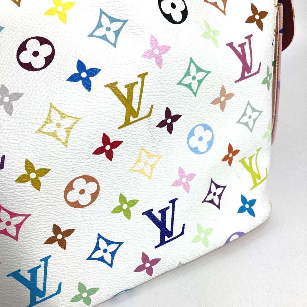 Louis Vuitton Blanc White Monogram Multicolore Shoulder Bag
